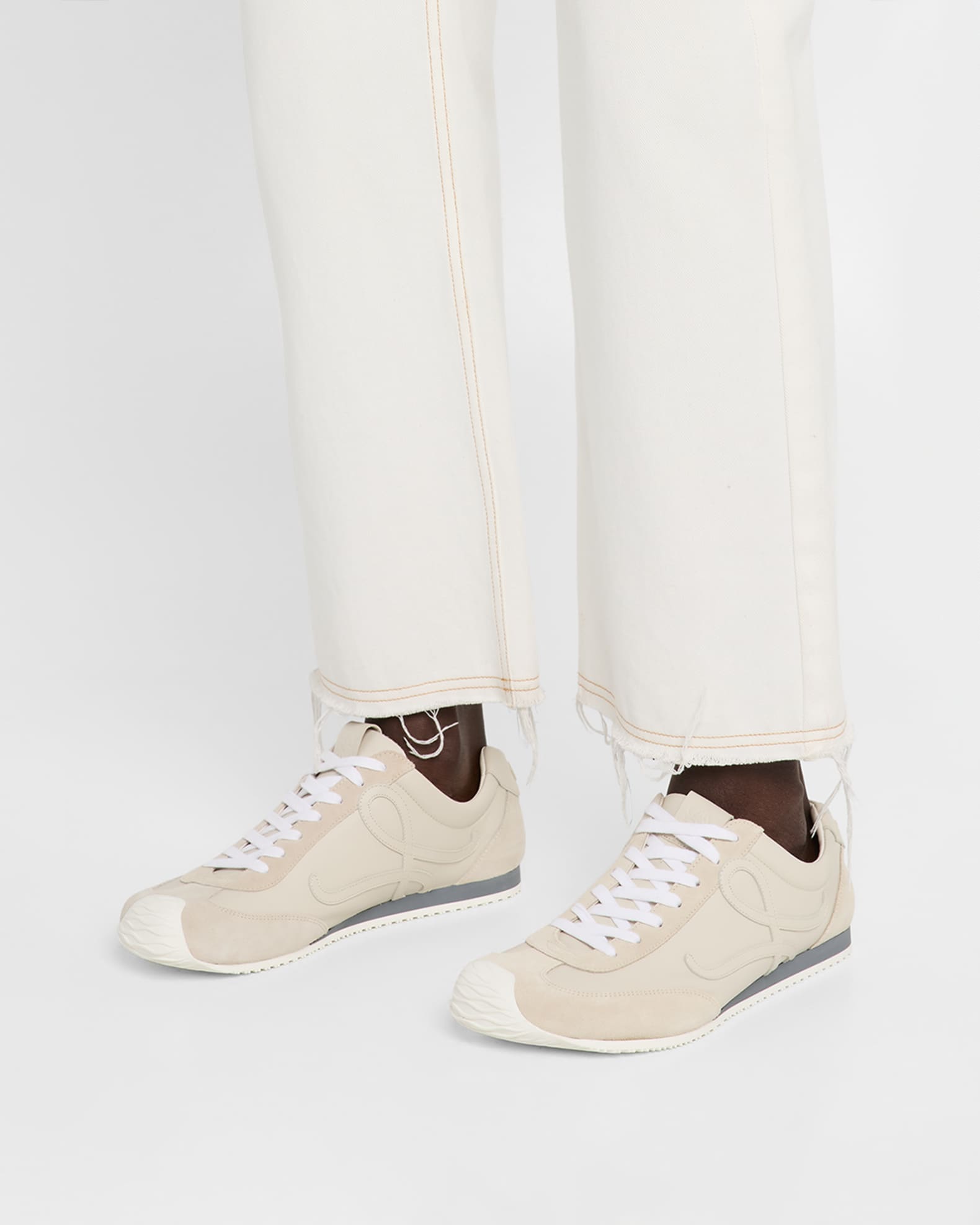 Loewe Men's Ballet Runner 2.0 Leather and Suede Low-Top