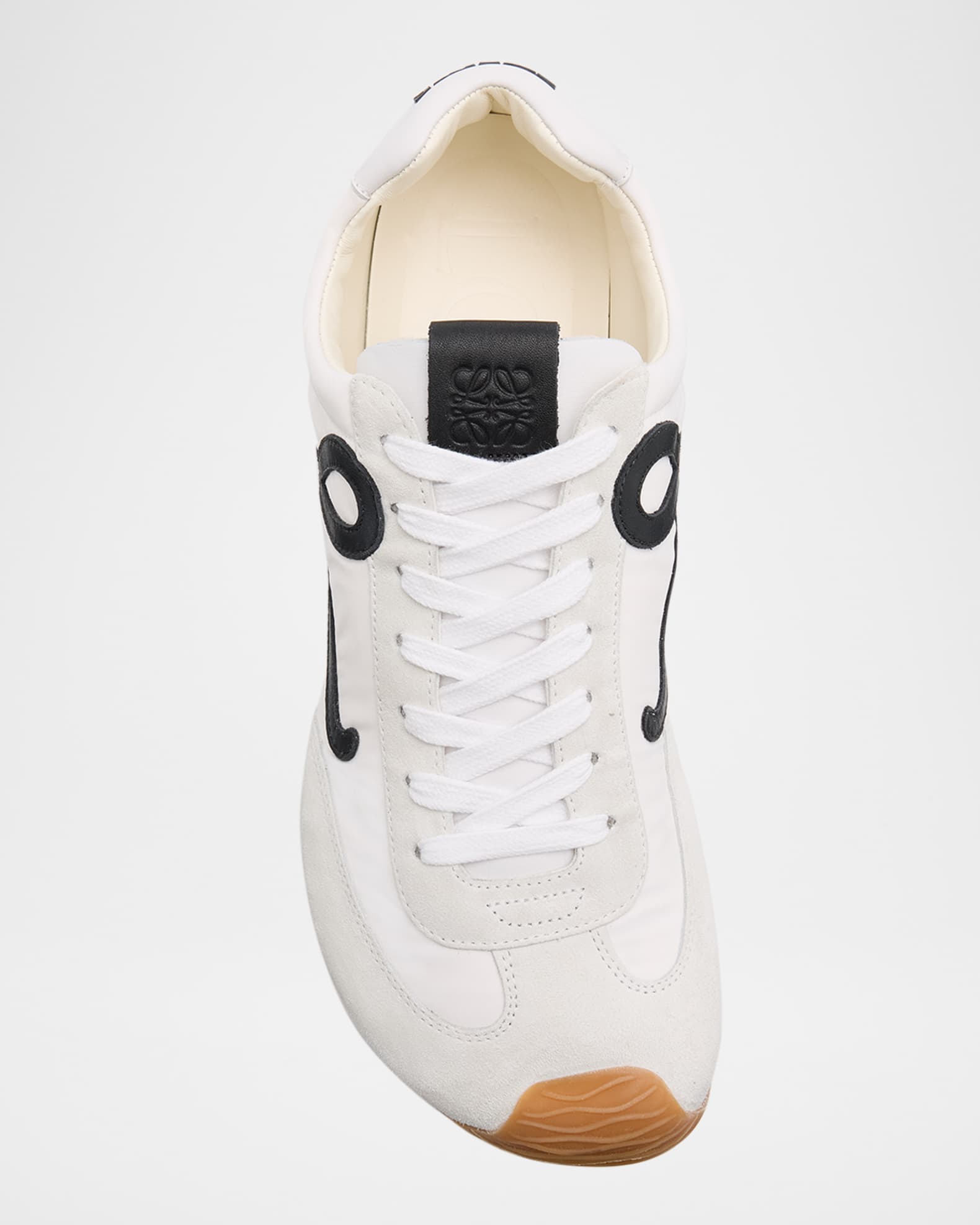 Men's Ballet Runner 2.0 Nylon and Calfskin Low-Top Sneakers