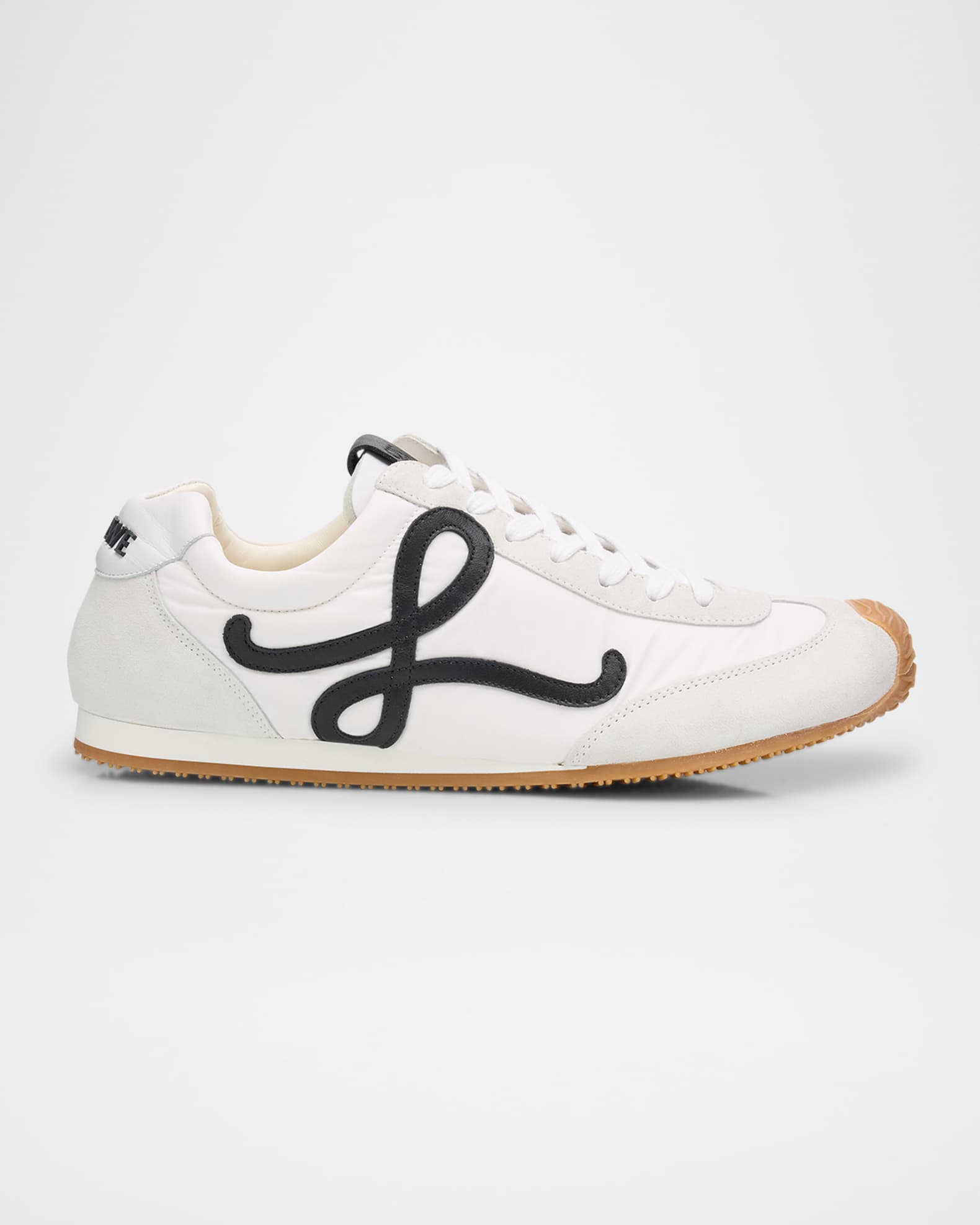 Men's Ballet Runner 2.0 Nylon and Calfskin Low-Top Sneakers 0