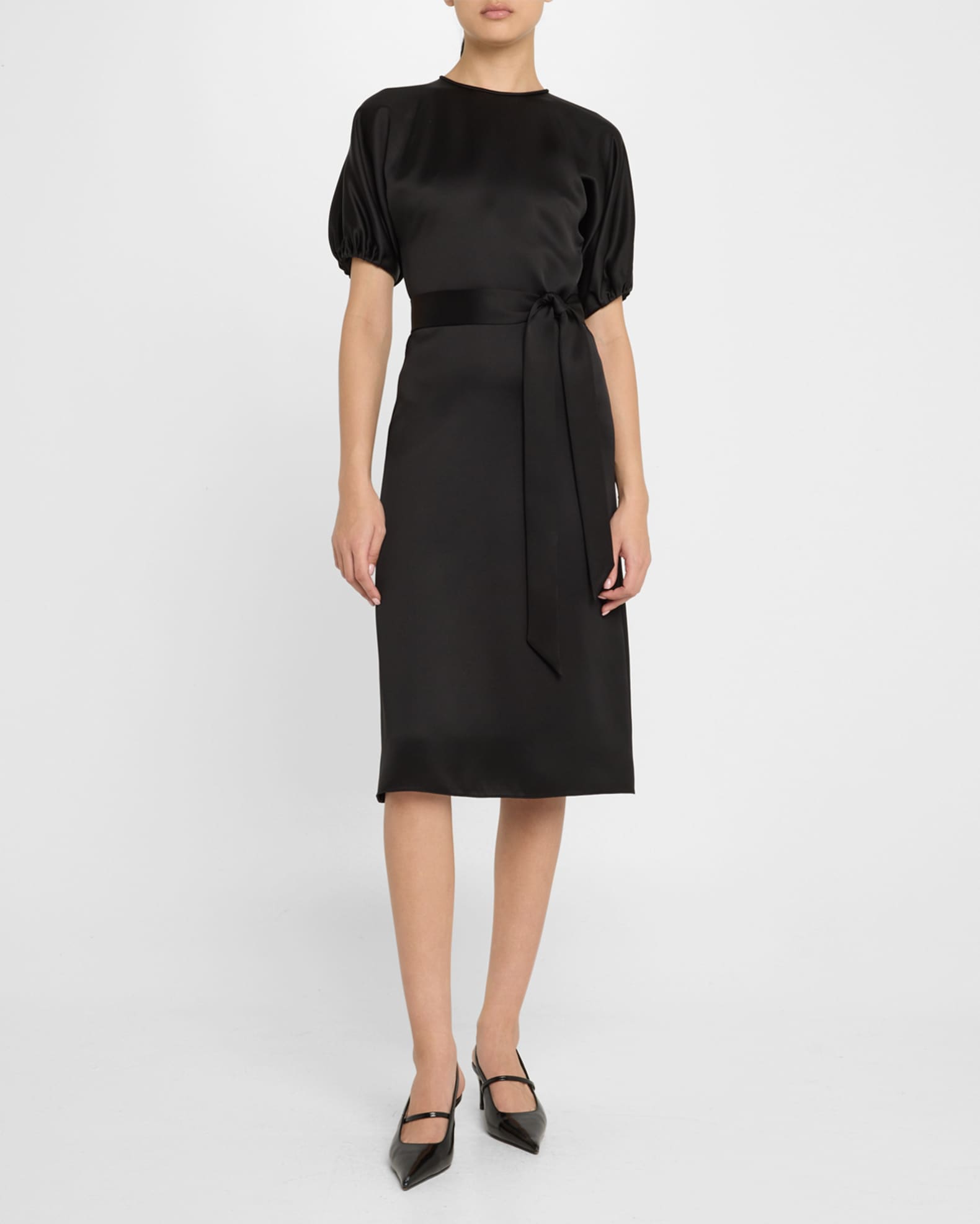 ワンピース Loro Piana Carmen Dress With Belt Carmen Dress Linen, Virgin Wool Navy Blue | Loro Piana IT