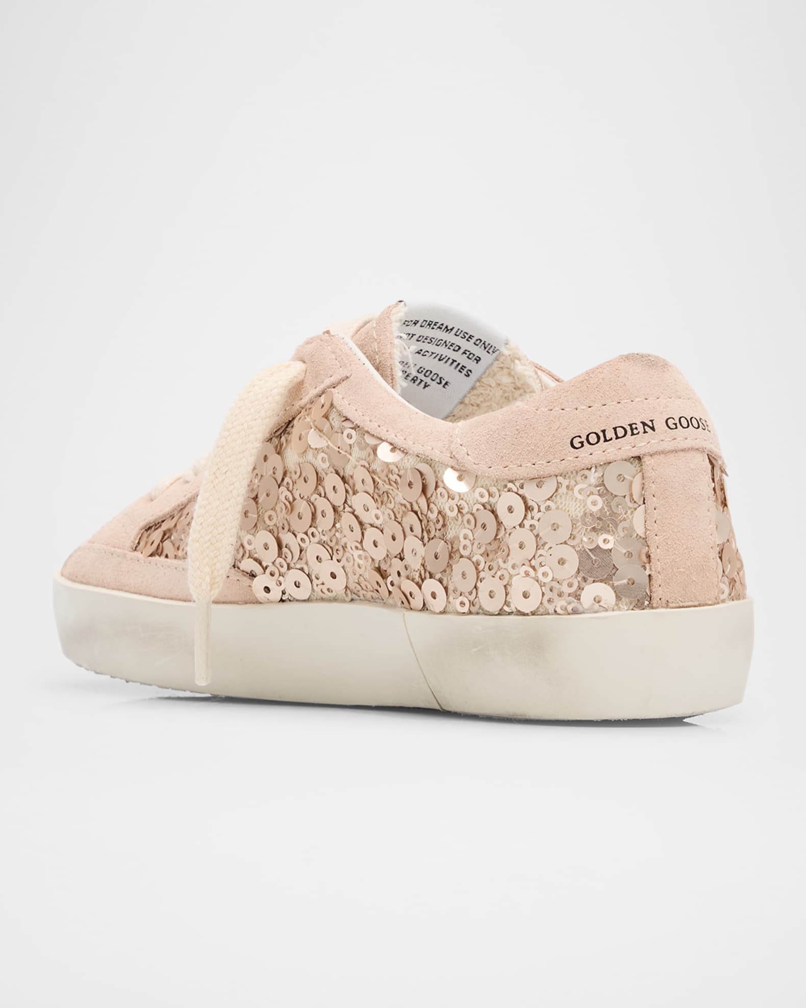 Golden Goose Girl's Exclusive Super Star pale pink sneaker w pale pink  allover paillets lace up, Baby/Toddler | Neiman Marcus