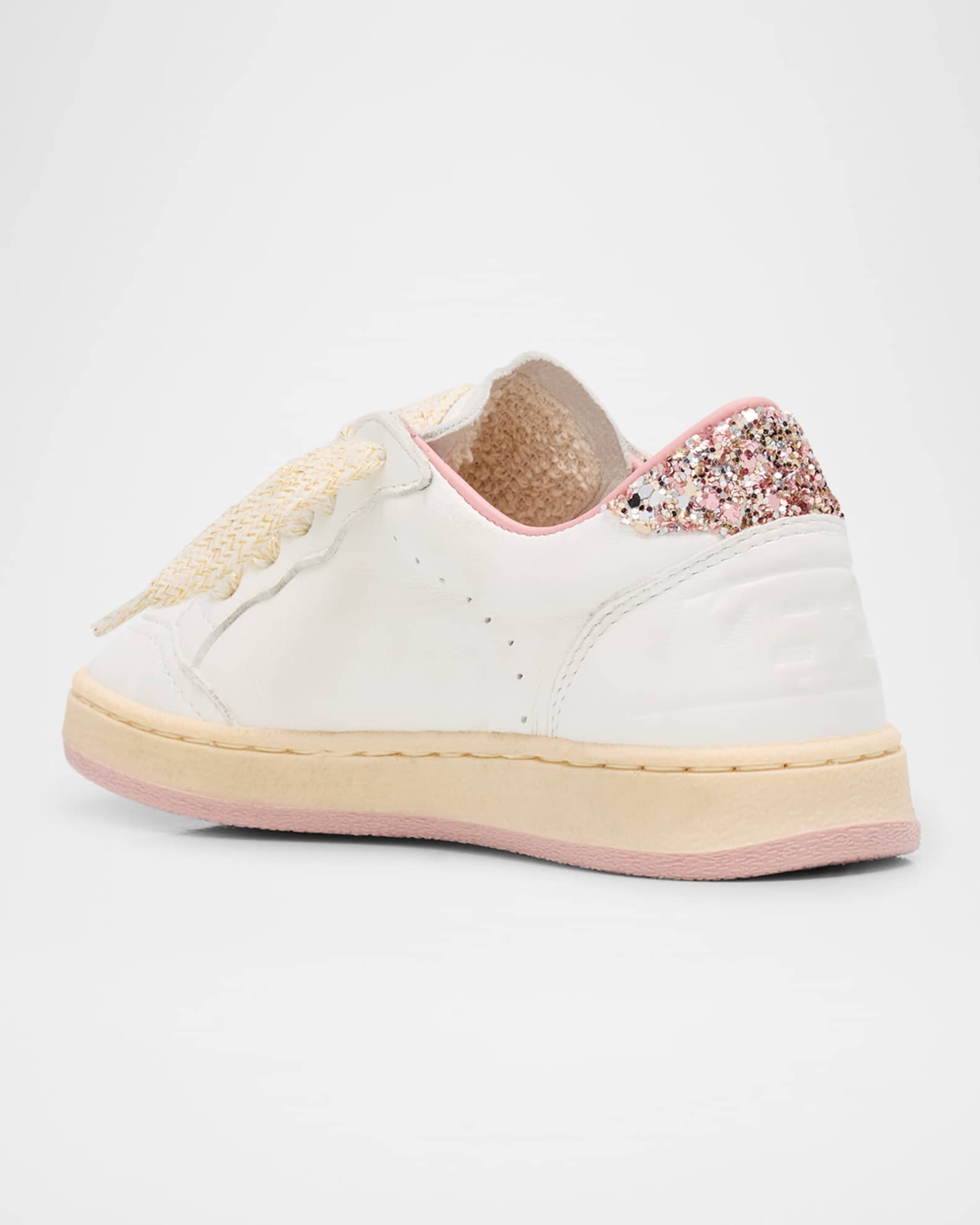 Girl's Exclusive Ball Star Glitter & Metallic Leather Sneakers, Baby/Toddlers 1