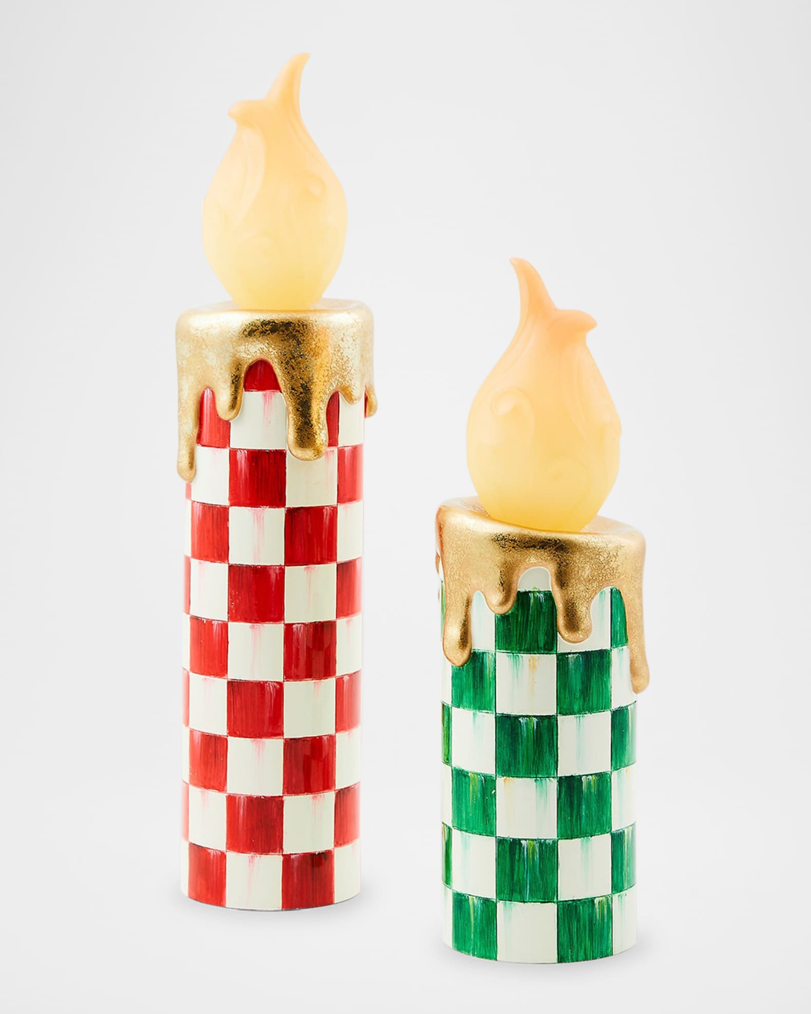 Cozy Christmas Illuminated Check Melting Candle Collection