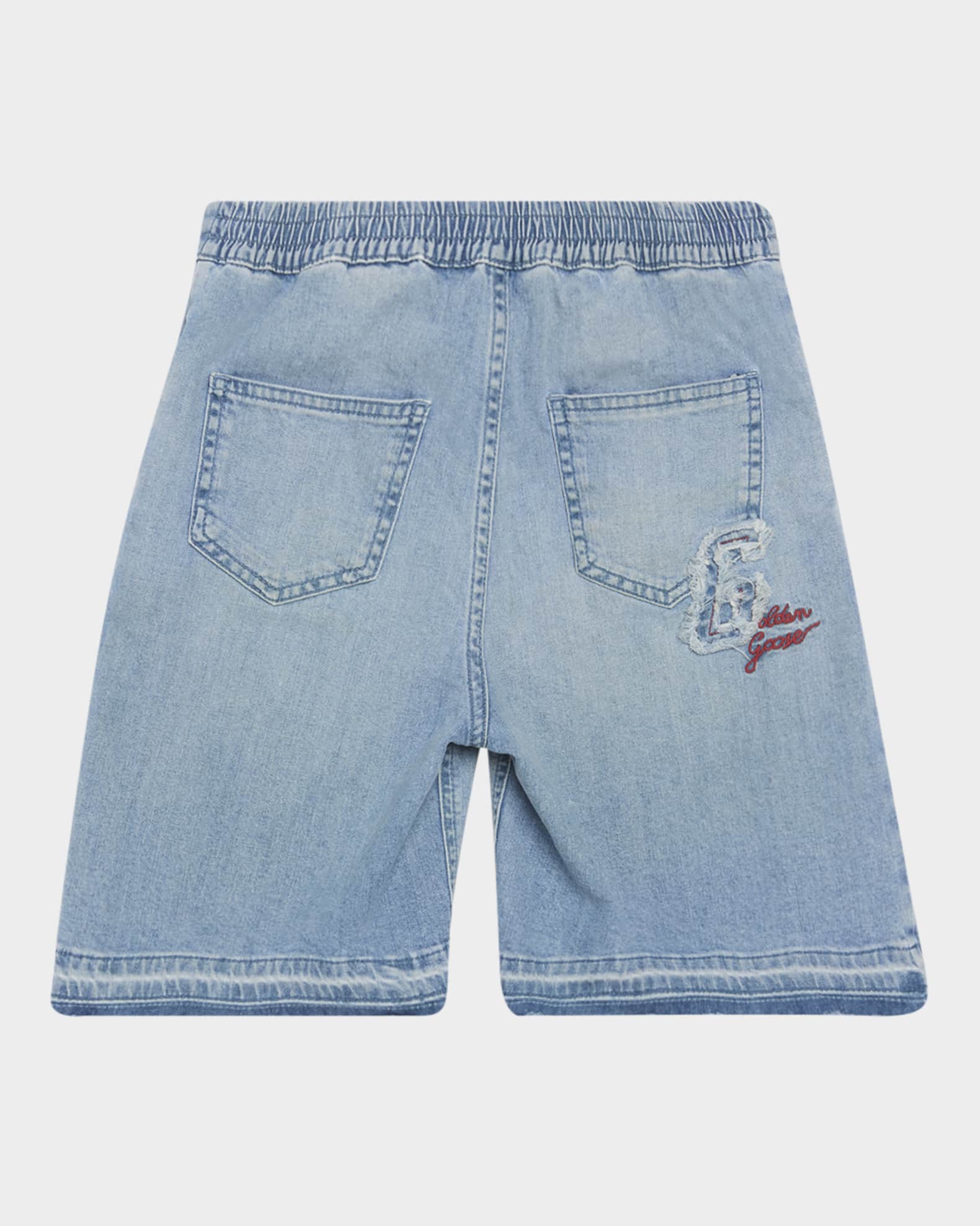 Boy's Journey Logo Patch Denim Shorts, Size 4-12 1
