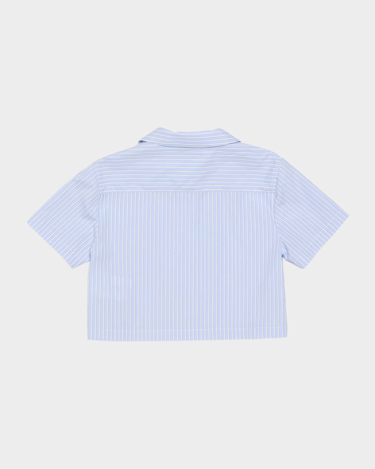 Girl's Journey Cropped Embroidered Logo-Print Shirt, Size 4-12 1