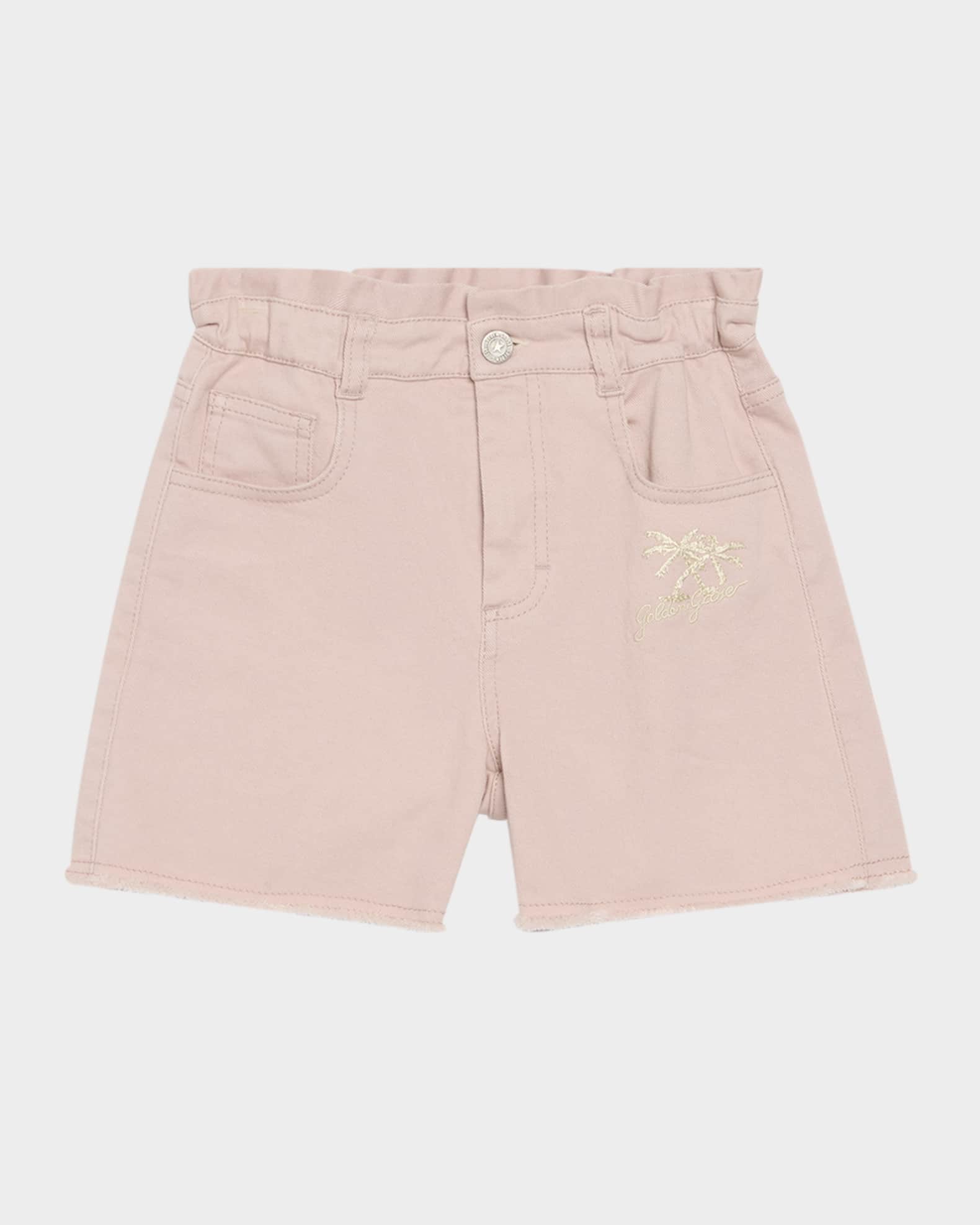 Girl's Journey Logo Embroidered Shorts, Size 4-12 0
