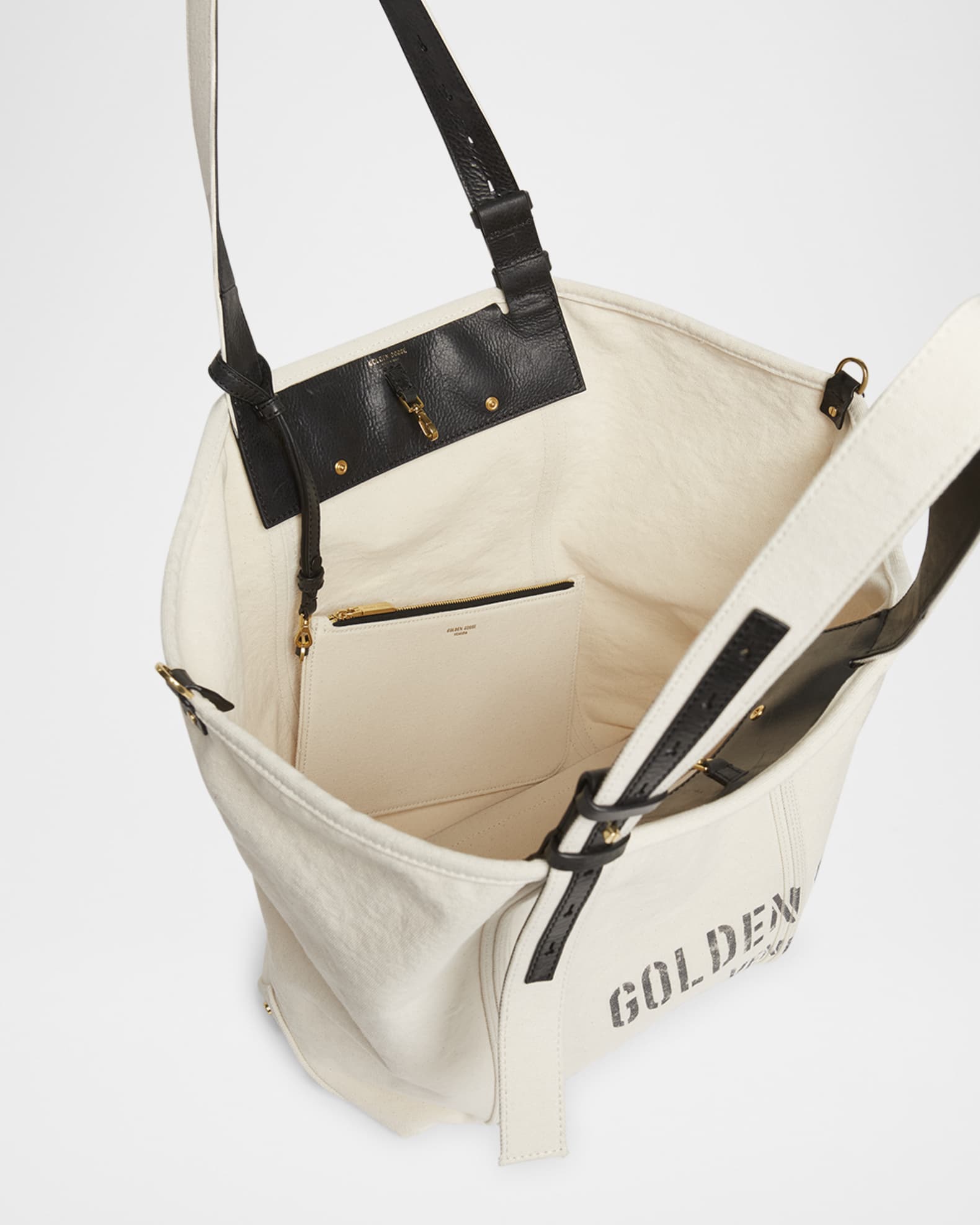 Golden Goose Logo Canvas Tote Bag | Neiman Marcus