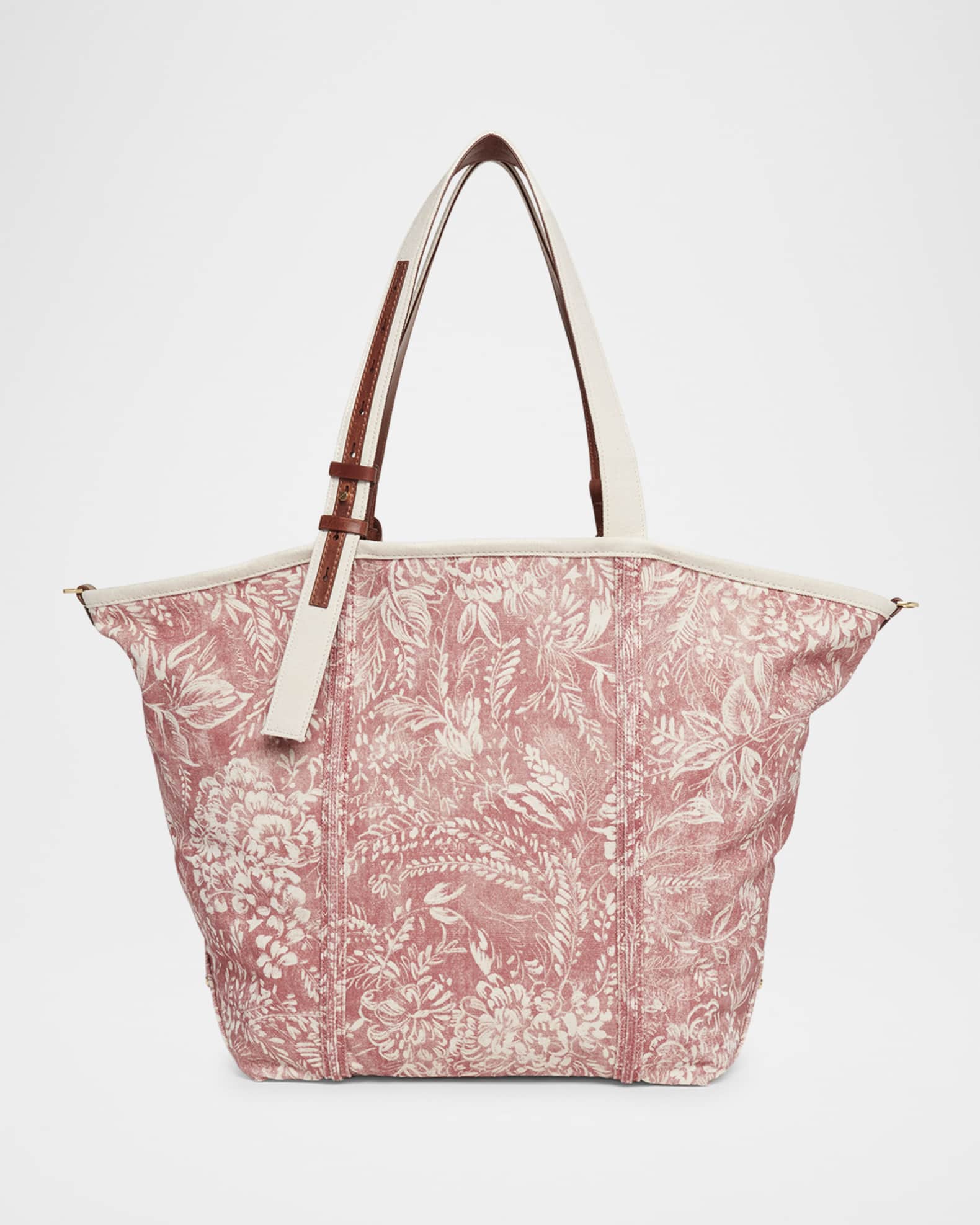 Golden Goose East-West Toile de Jouy Printed Canvas Tote Bag