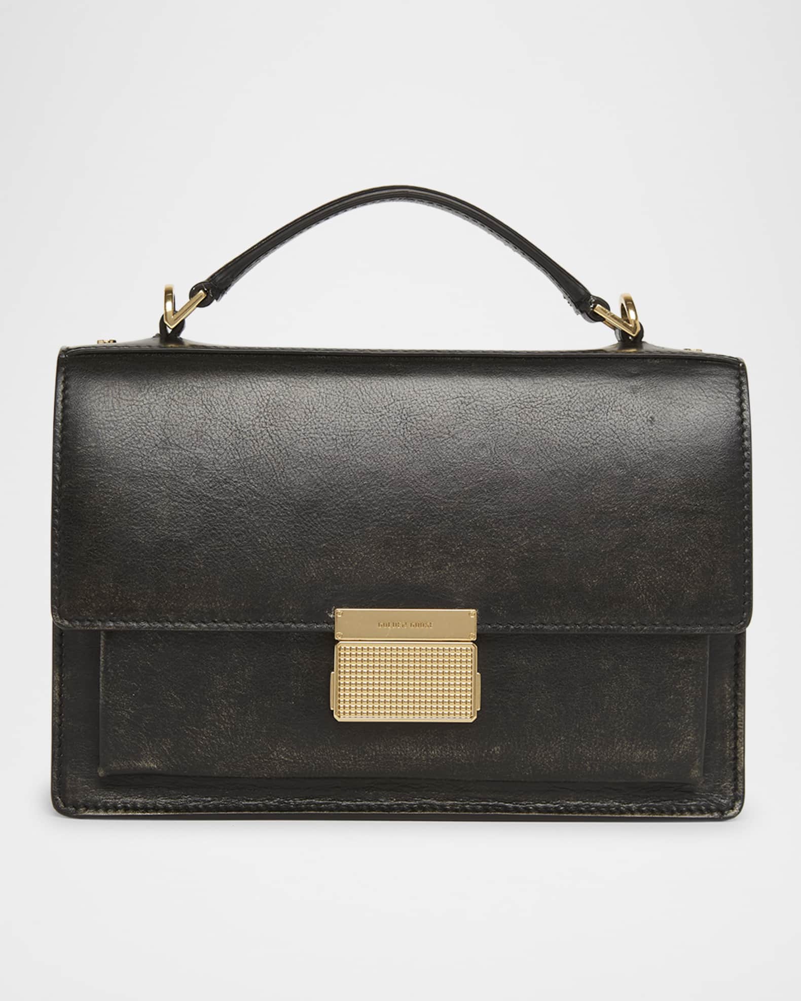 Golden Goose Venezia Distressed Leather Crossbody Bag