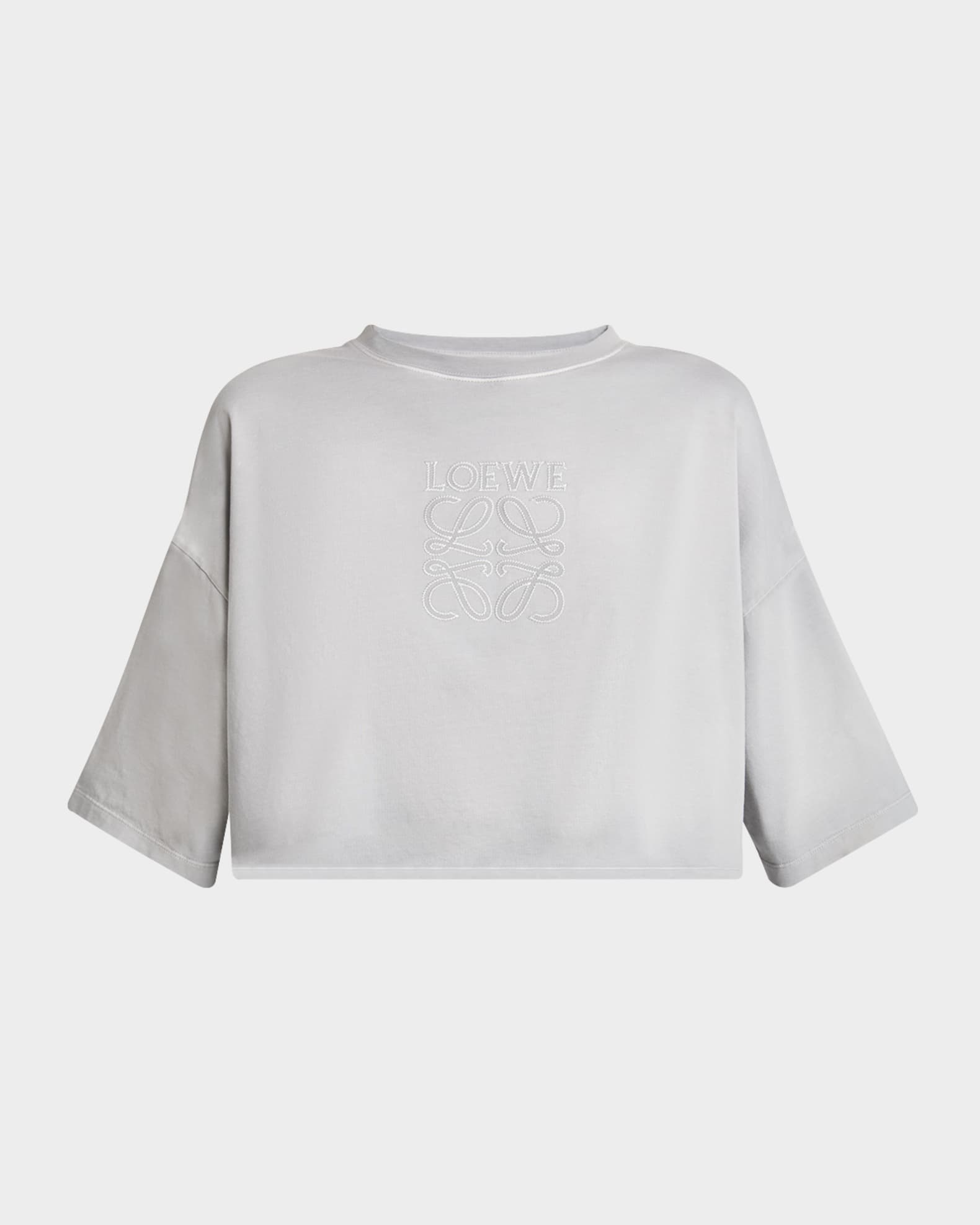 Loewe Cropped Logo T-Shirt | Neiman Marcus