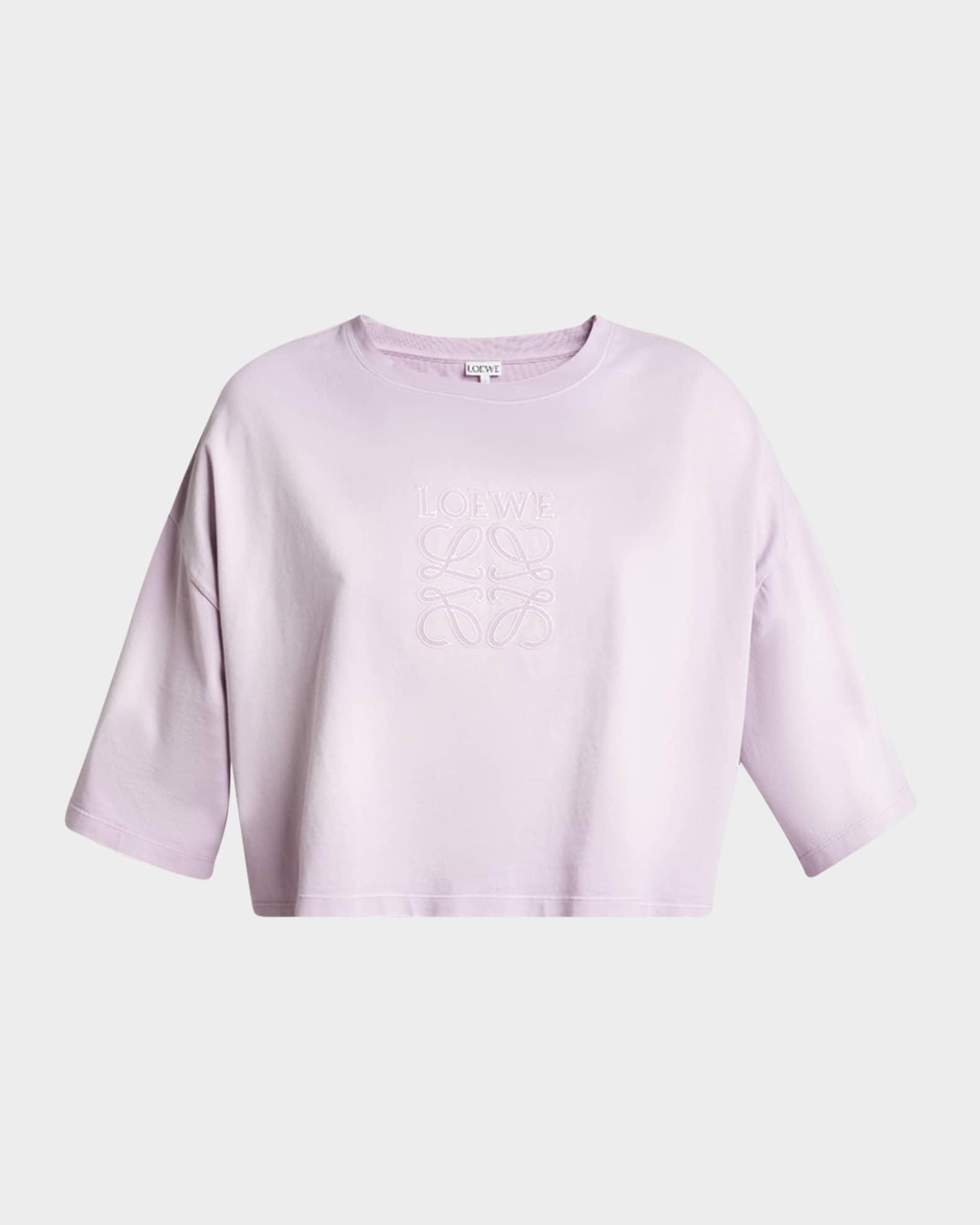 Loewe Cropped Logo T-Shirt | Neiman Marcus