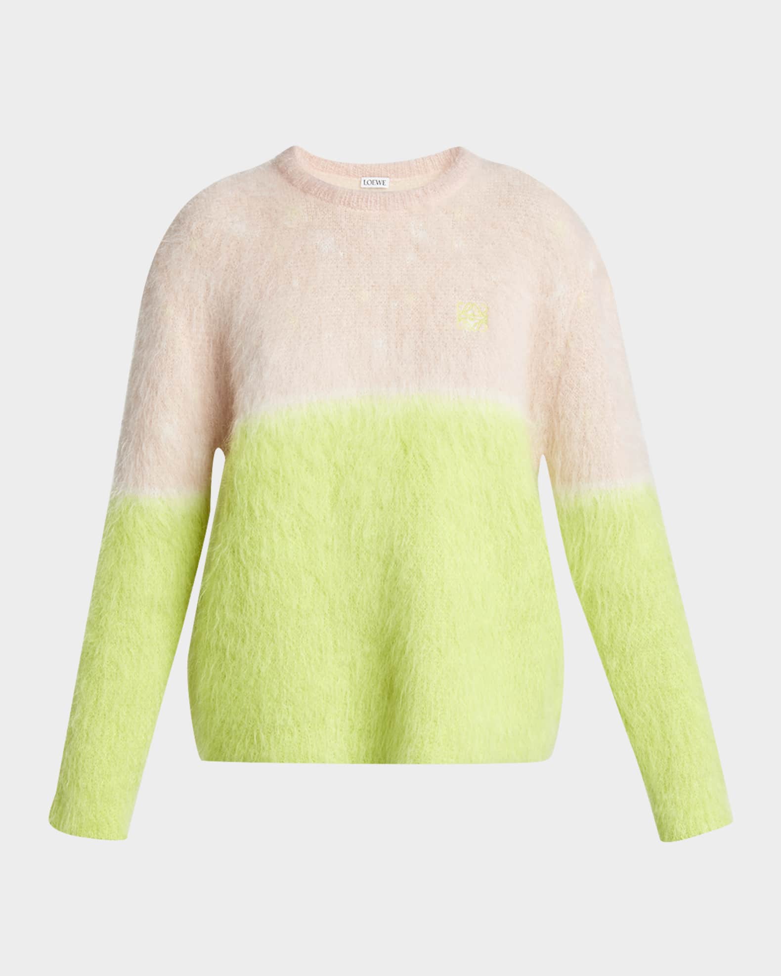Bi-Color Fuzzy Sweater 0