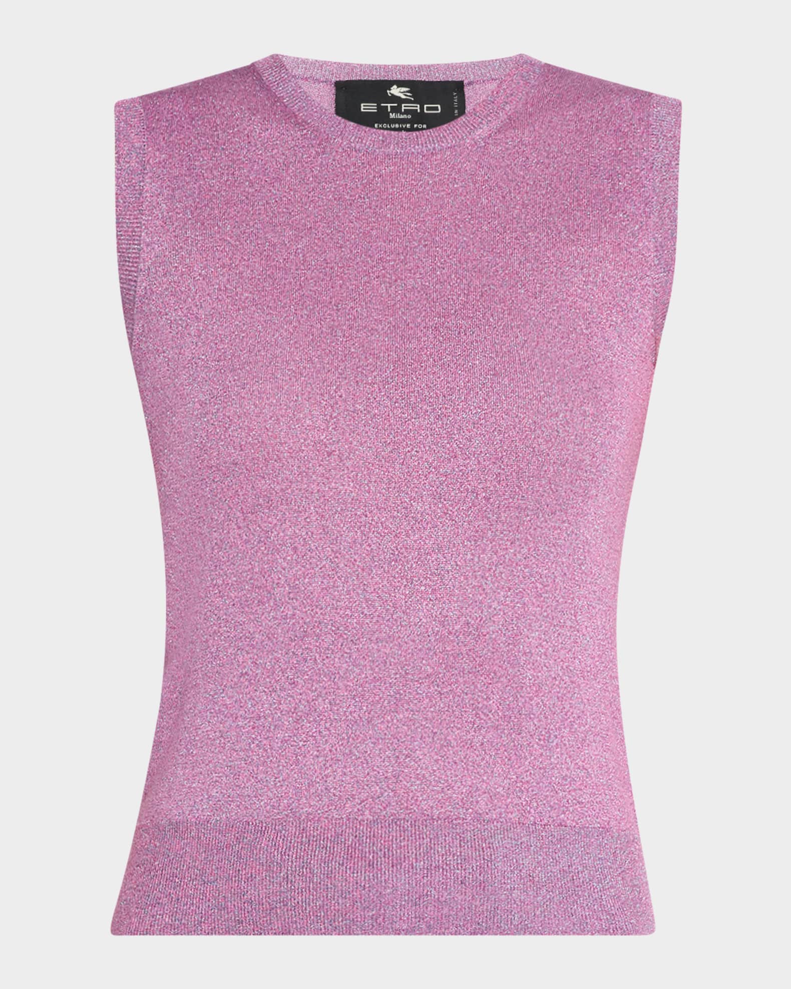 Etro Metallic Knit Tank Top | Neiman Marcus