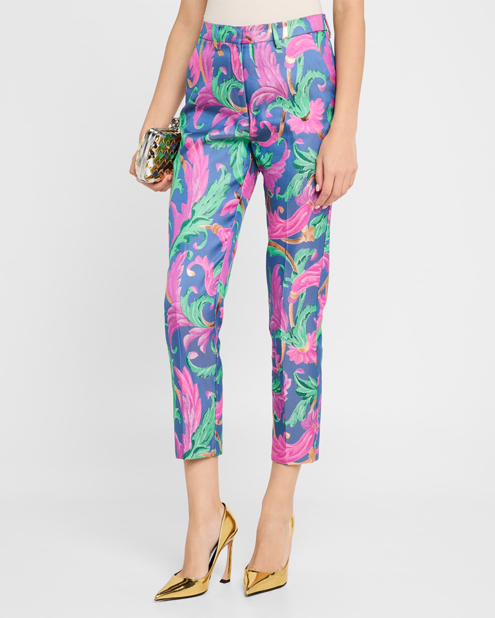 Slim leg cropped trousers new arrivals