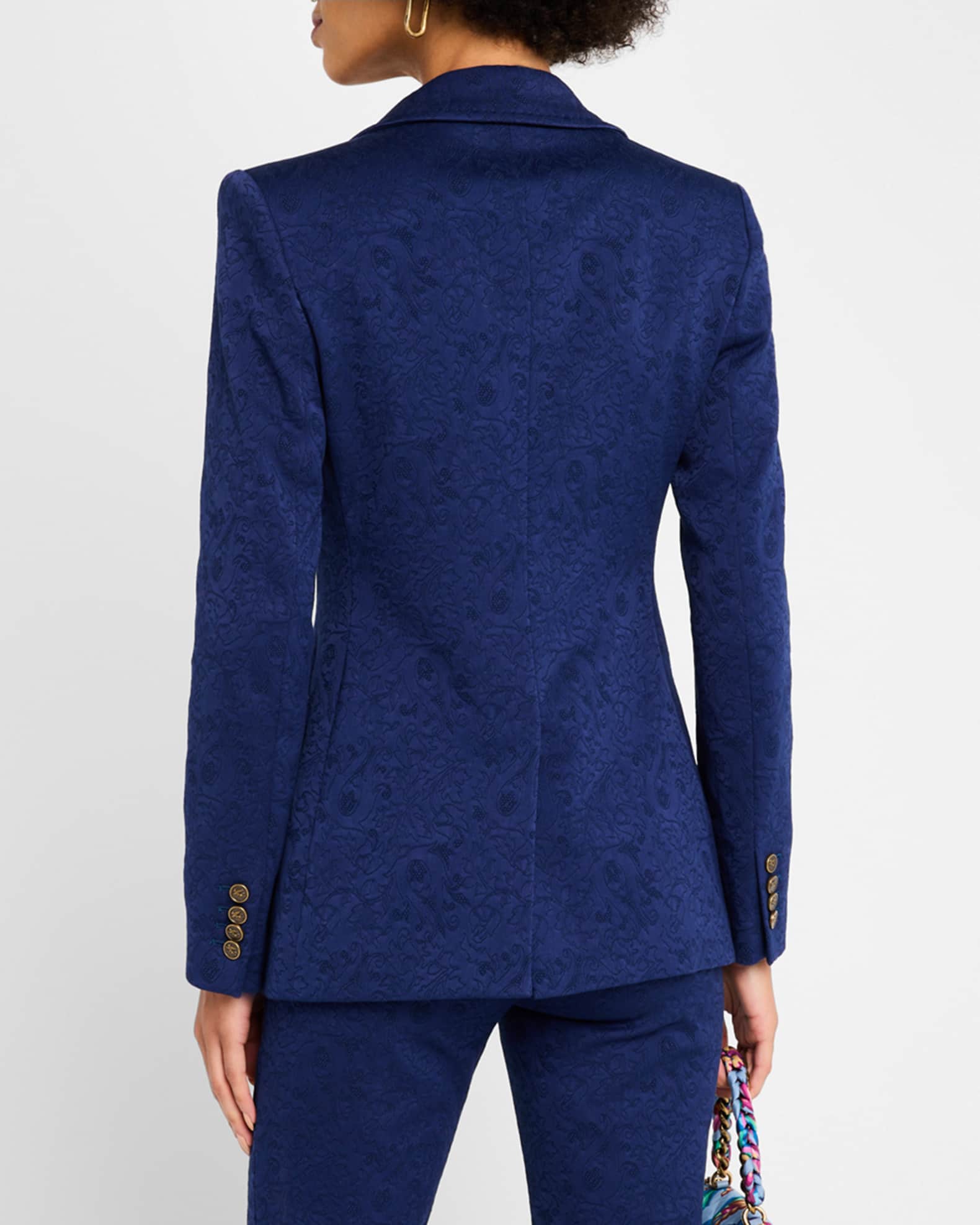 ETRO エトロ ジャケット 未使用品 サイズ42 ブルー レディース