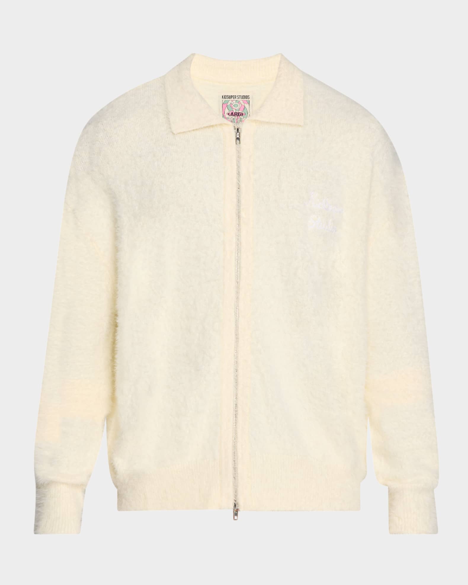 KidSuper Men s Fuzzy Zip Up Sweater Neiman Marcus