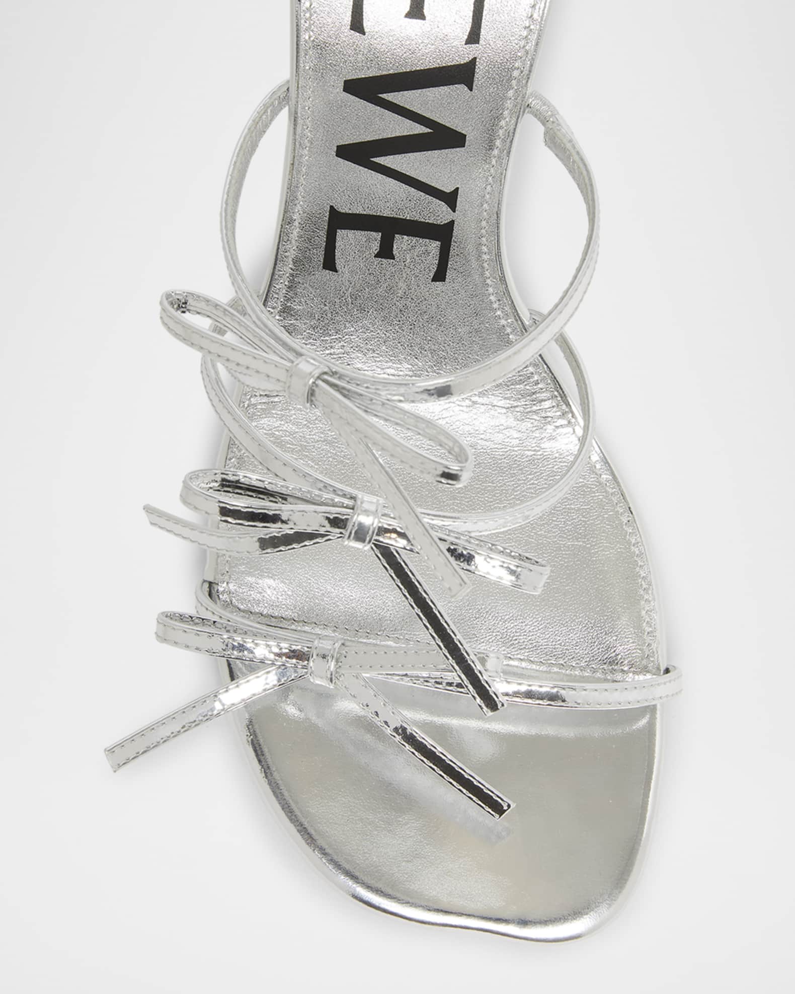 LOEWE ロエベ Petal Bow スエード サンダル クリスタル ロゴ Loewe Petal Metallic Bows Slide Sandals | Neiman Marcus