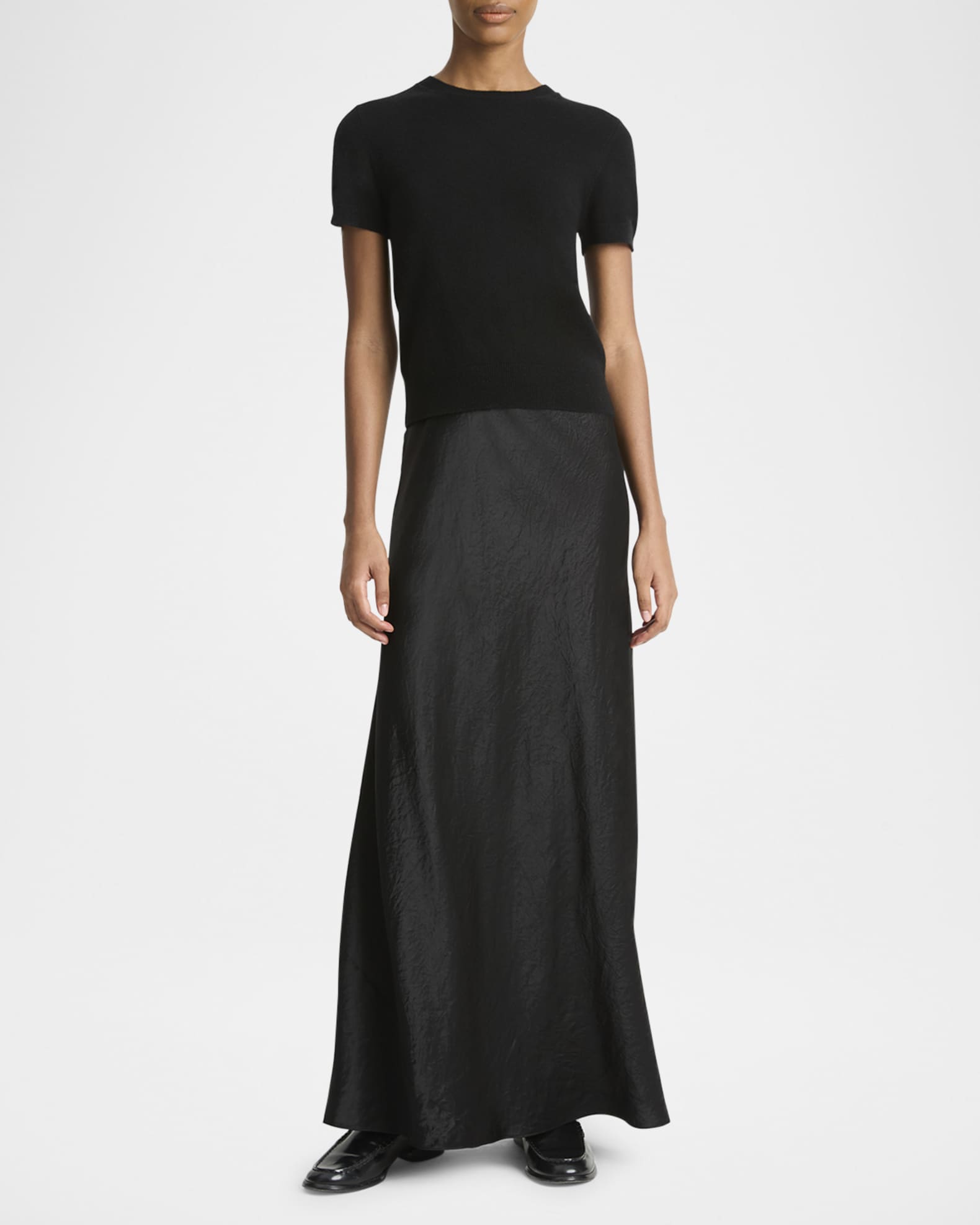 Short-Sleeve Cashmere-Blend Tee 1