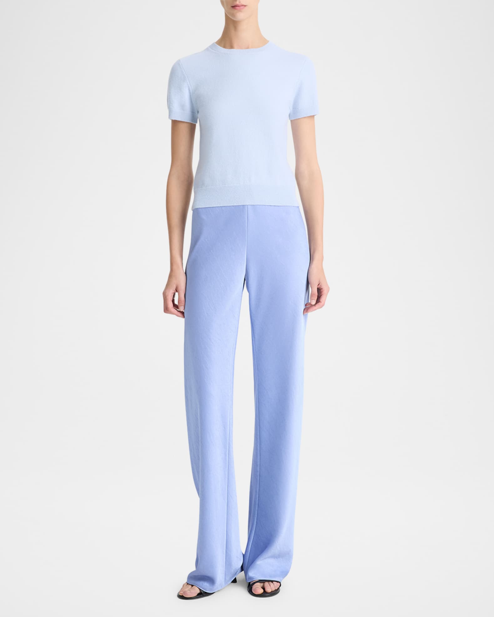 Short-Sleeve Cashmere-Blend Tee 1