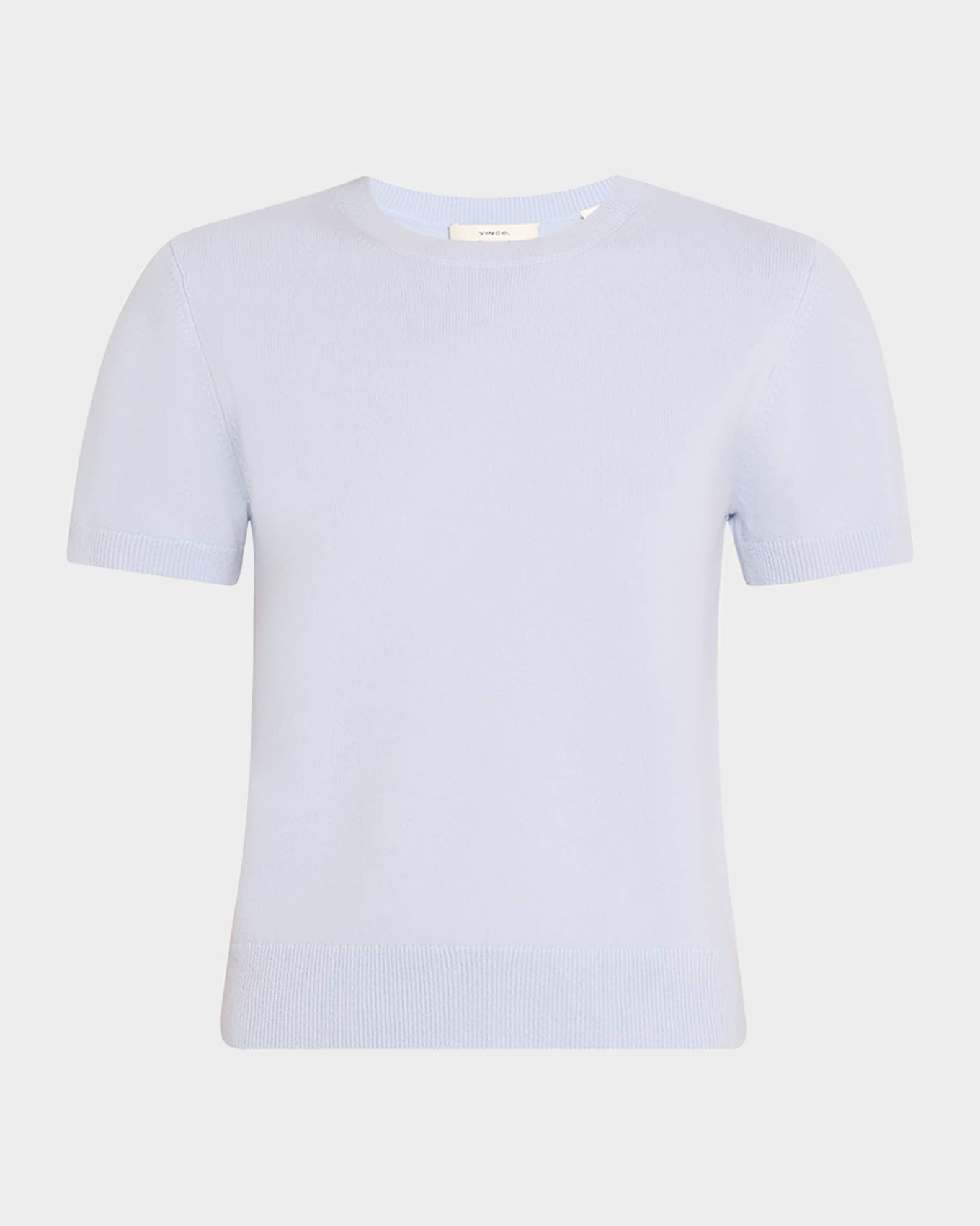 Short-Sleeve Cashmere-Blend Tee 0