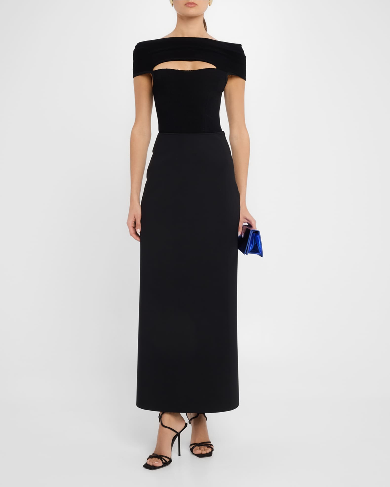 Minimal High Waist Scuba Skirt 1
