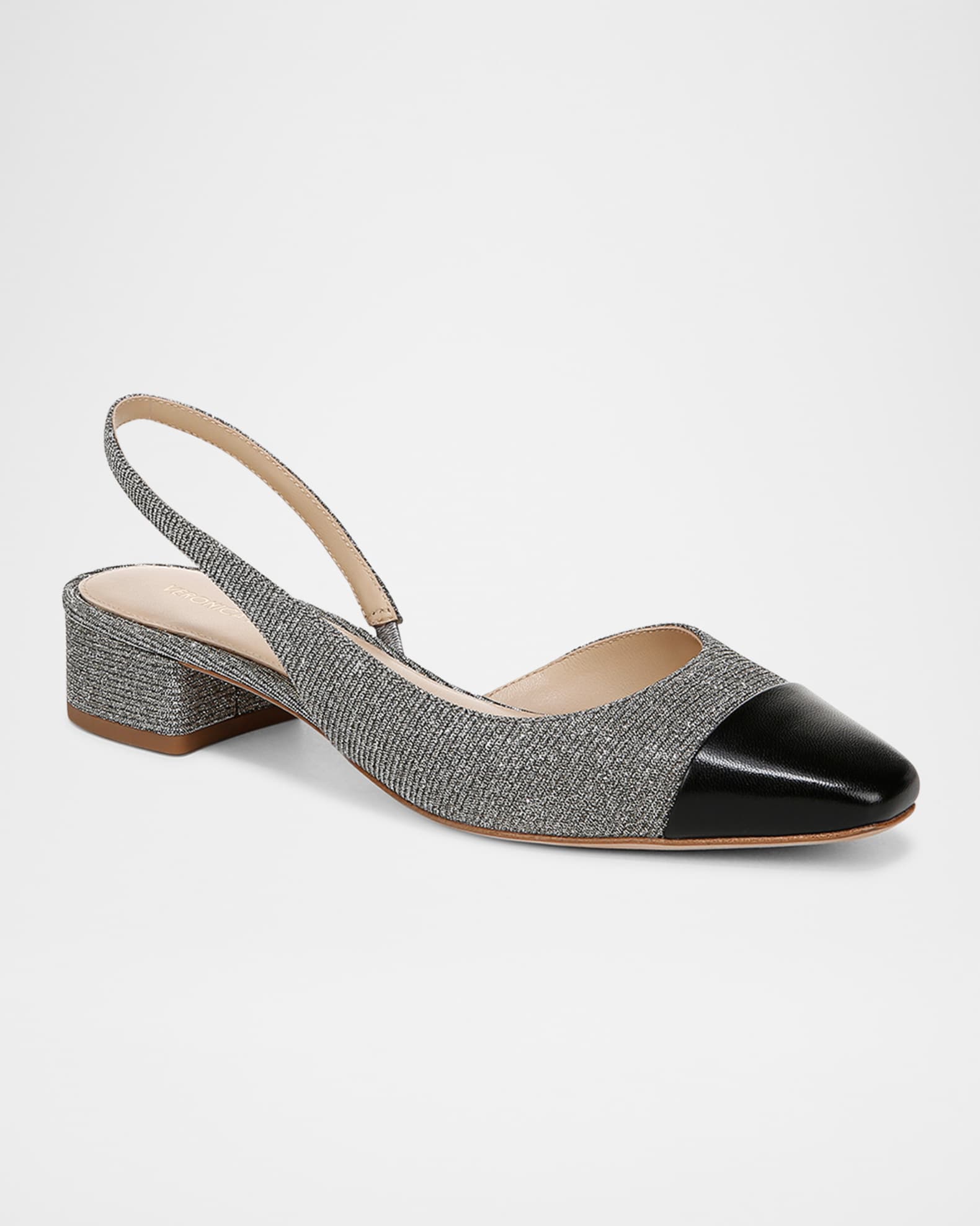 Cecile Bicolor Slingback Ballerina Pumps 1