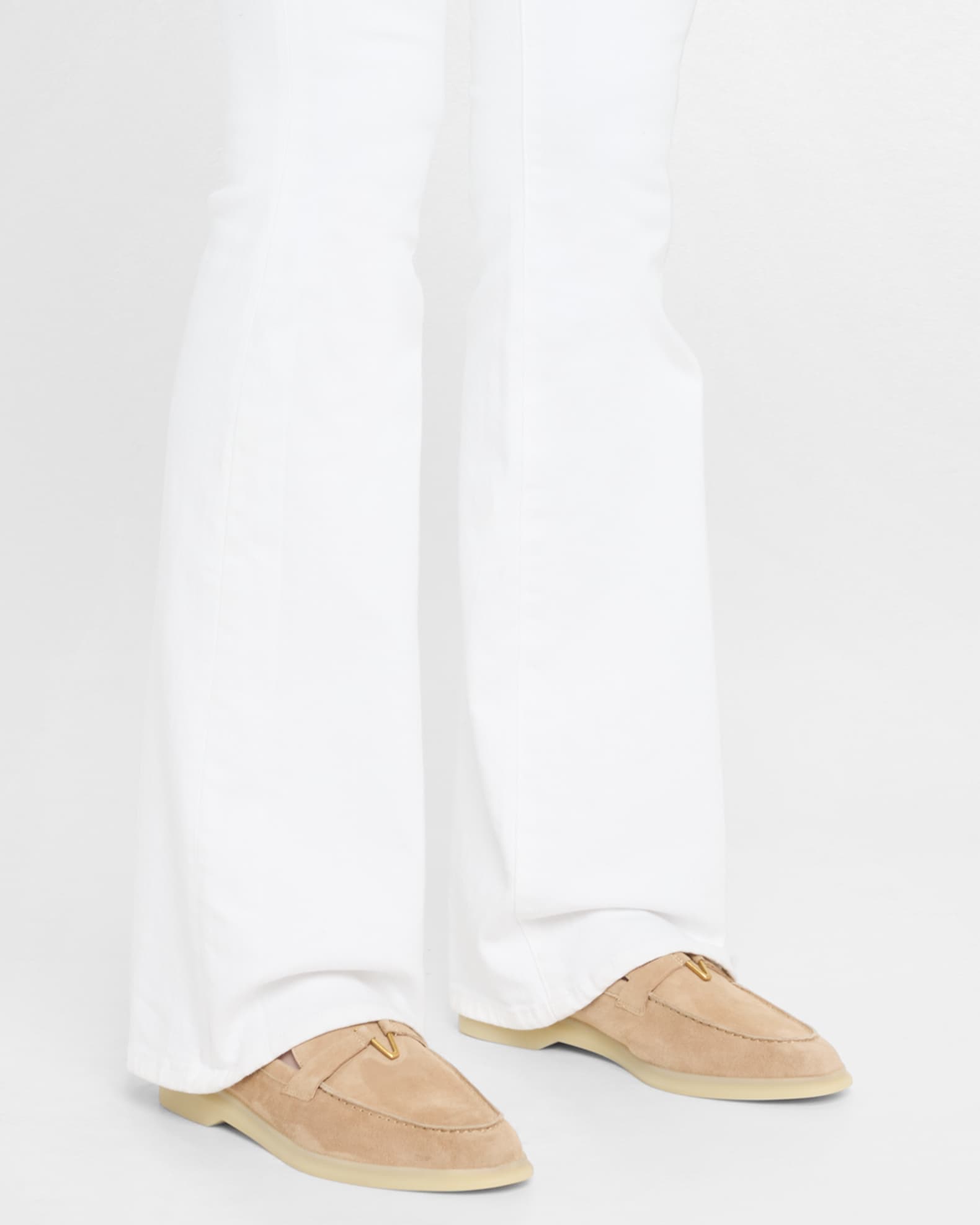 Ailey Suede Medallion Slip-On Loafers 1