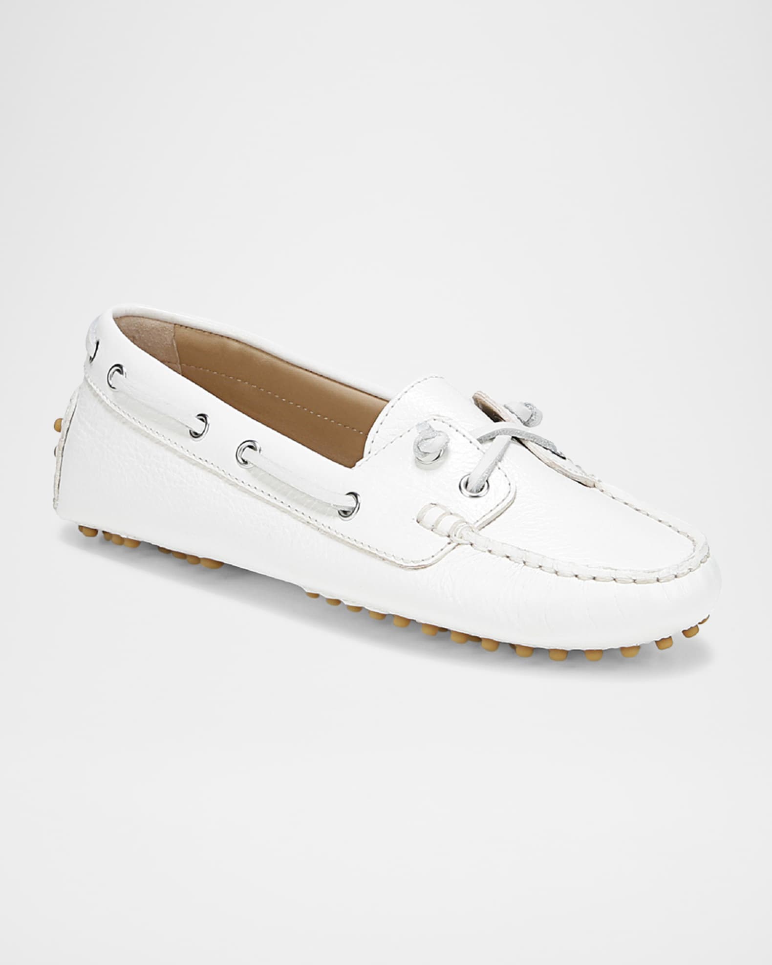 Jia Leather Driver Boat Loafers 1