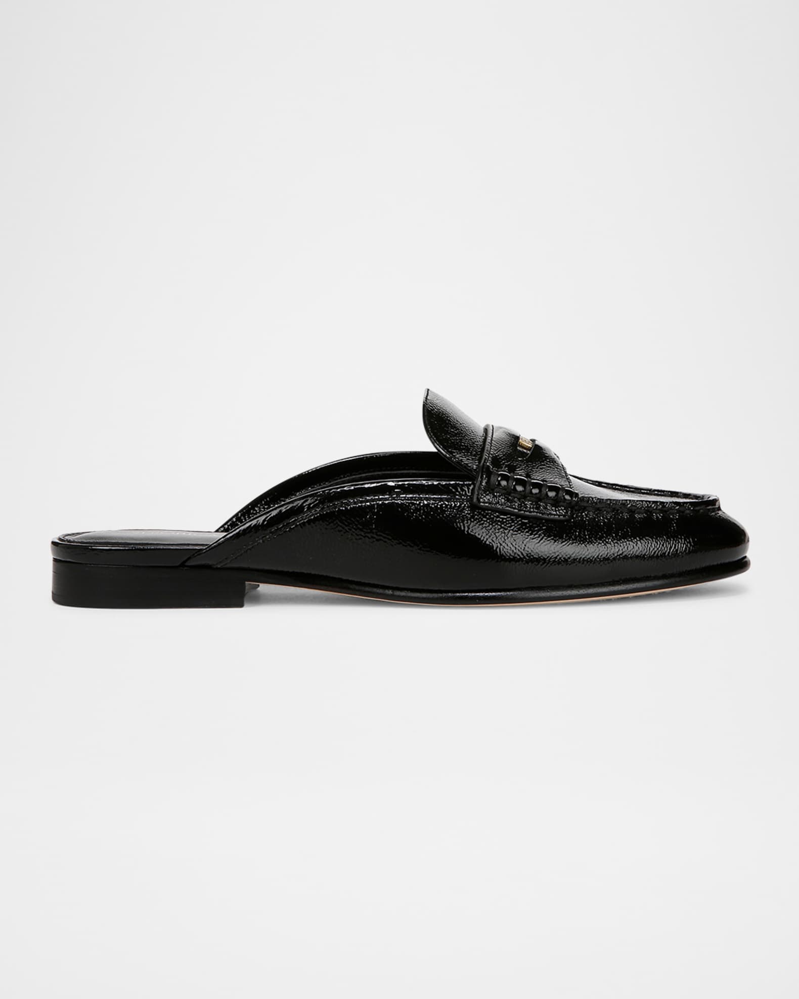 Leather Penny Loafer Mules 0