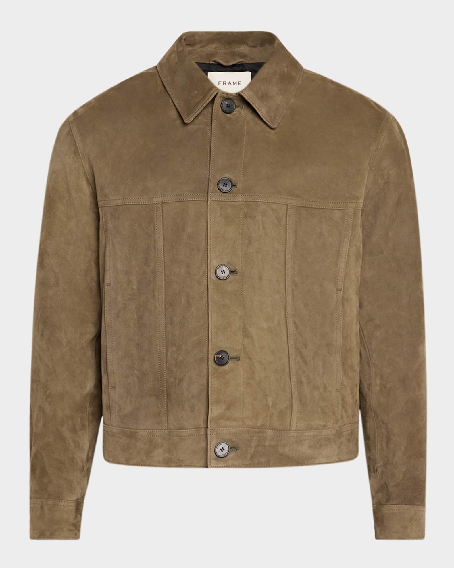 Men's Suede Trucker Jacket 0