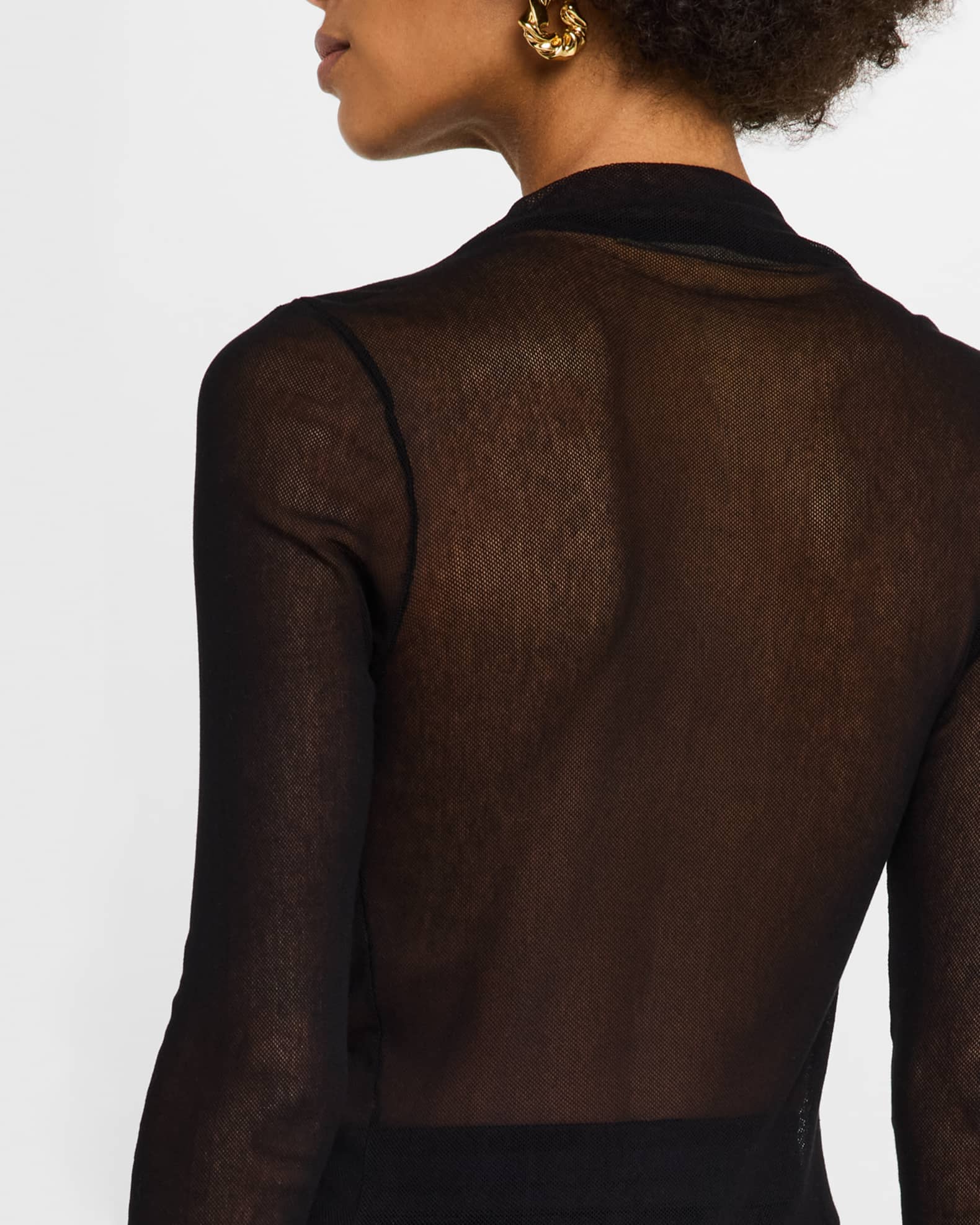 emm ensemblesleeve blouse 黒