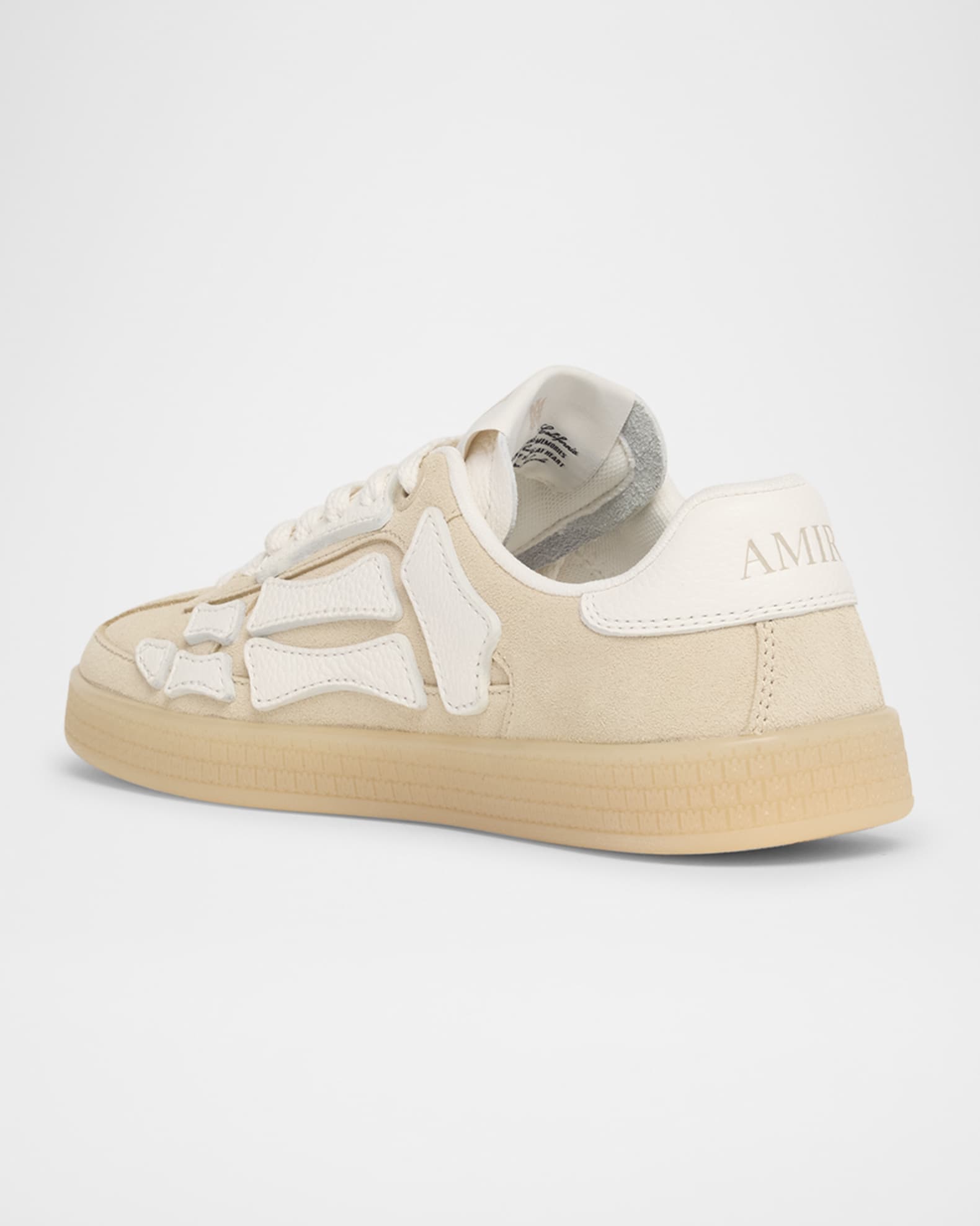 Amiri Pacific Bones Mixed Leather Sneakers | Neiman Marcus