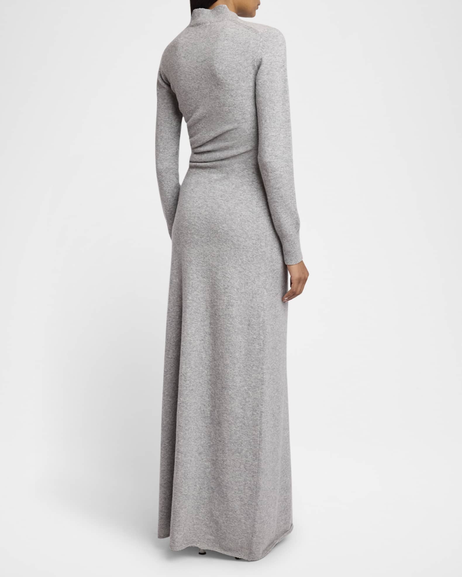Proenza Schouler Annette Long-Sleeve Cashmere Silk Maxi Dress