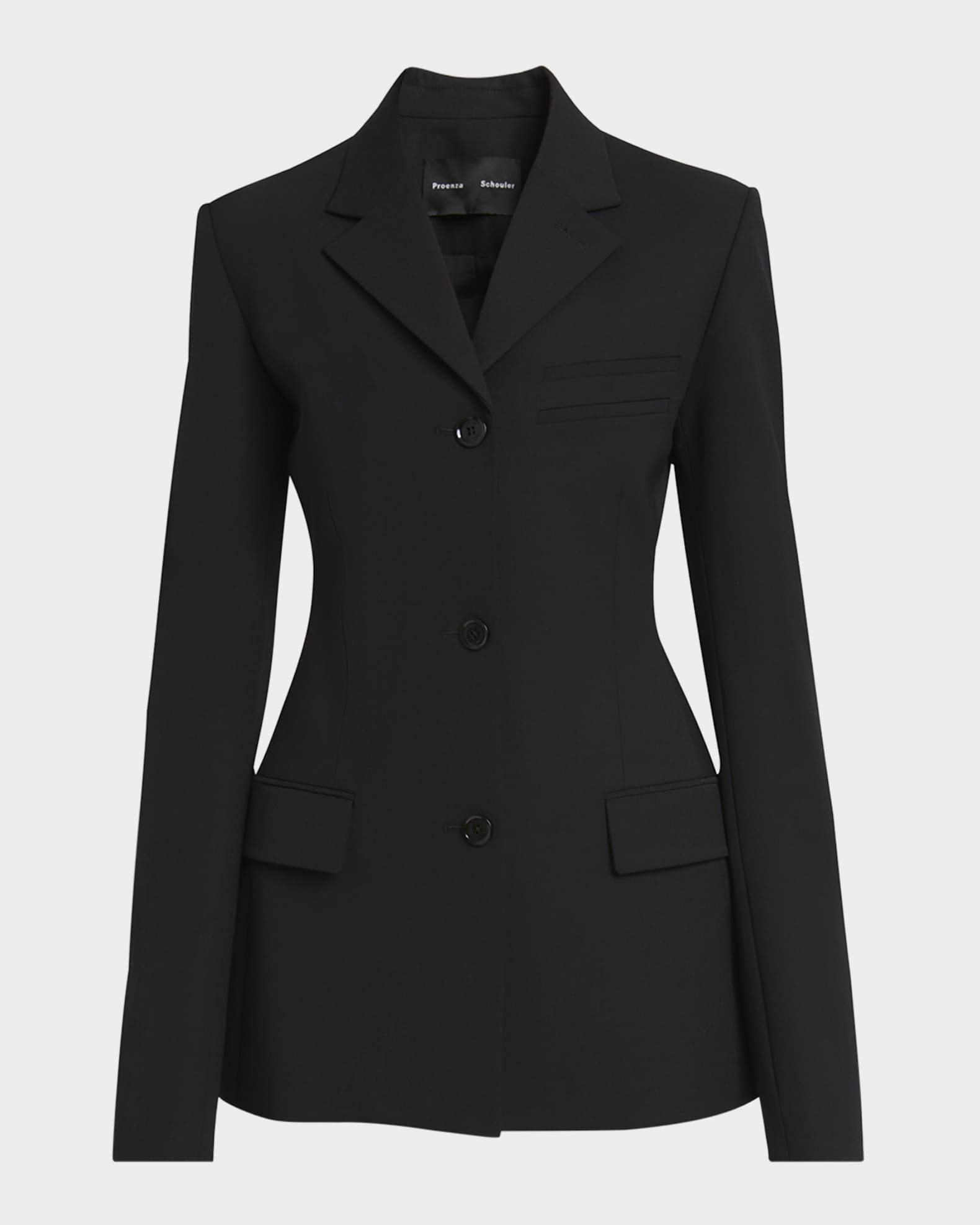 Lark Wool Gabardine Suiting Blazer 0