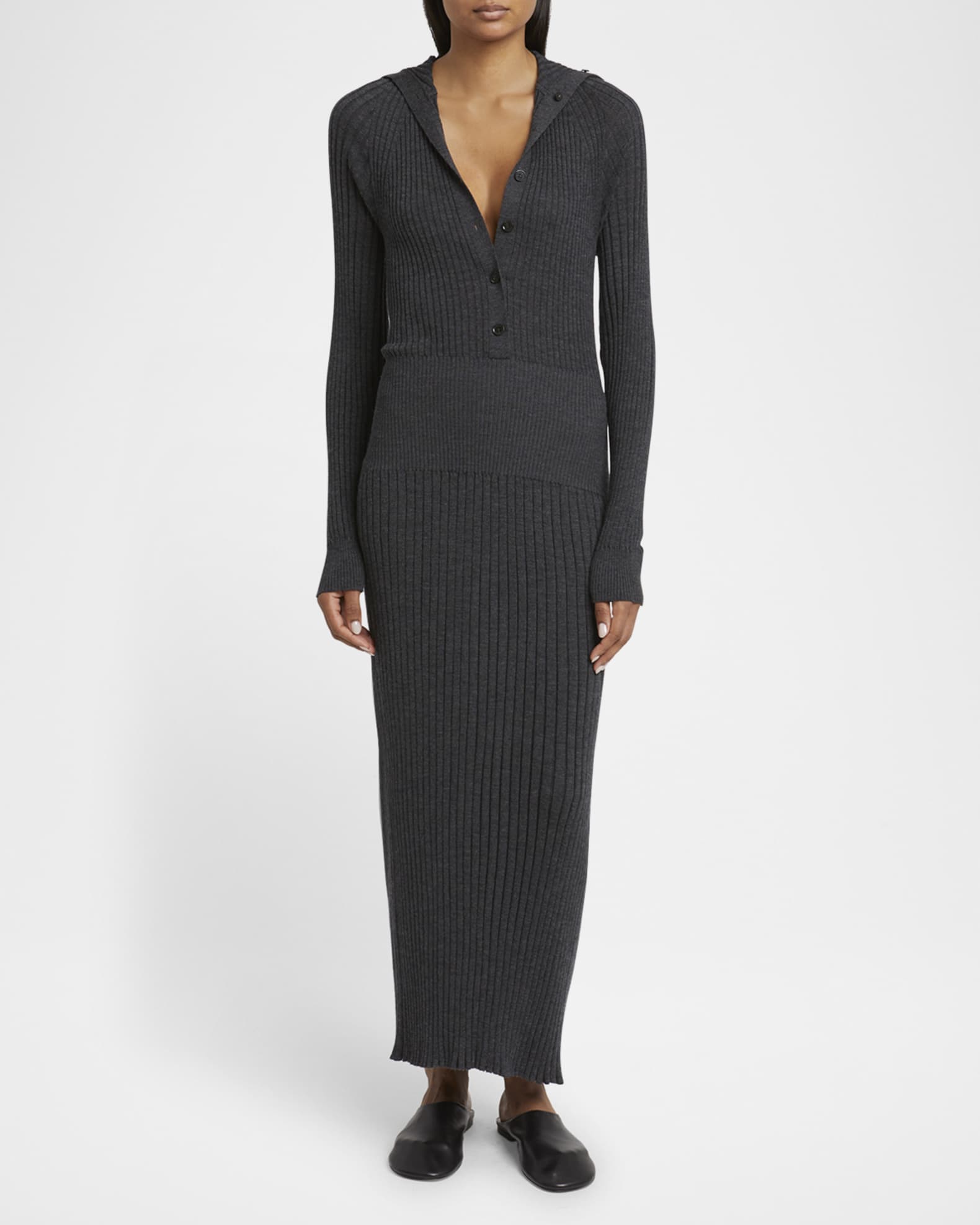Maeve Body-Con Superfine merino Silk Maxi Dress 1