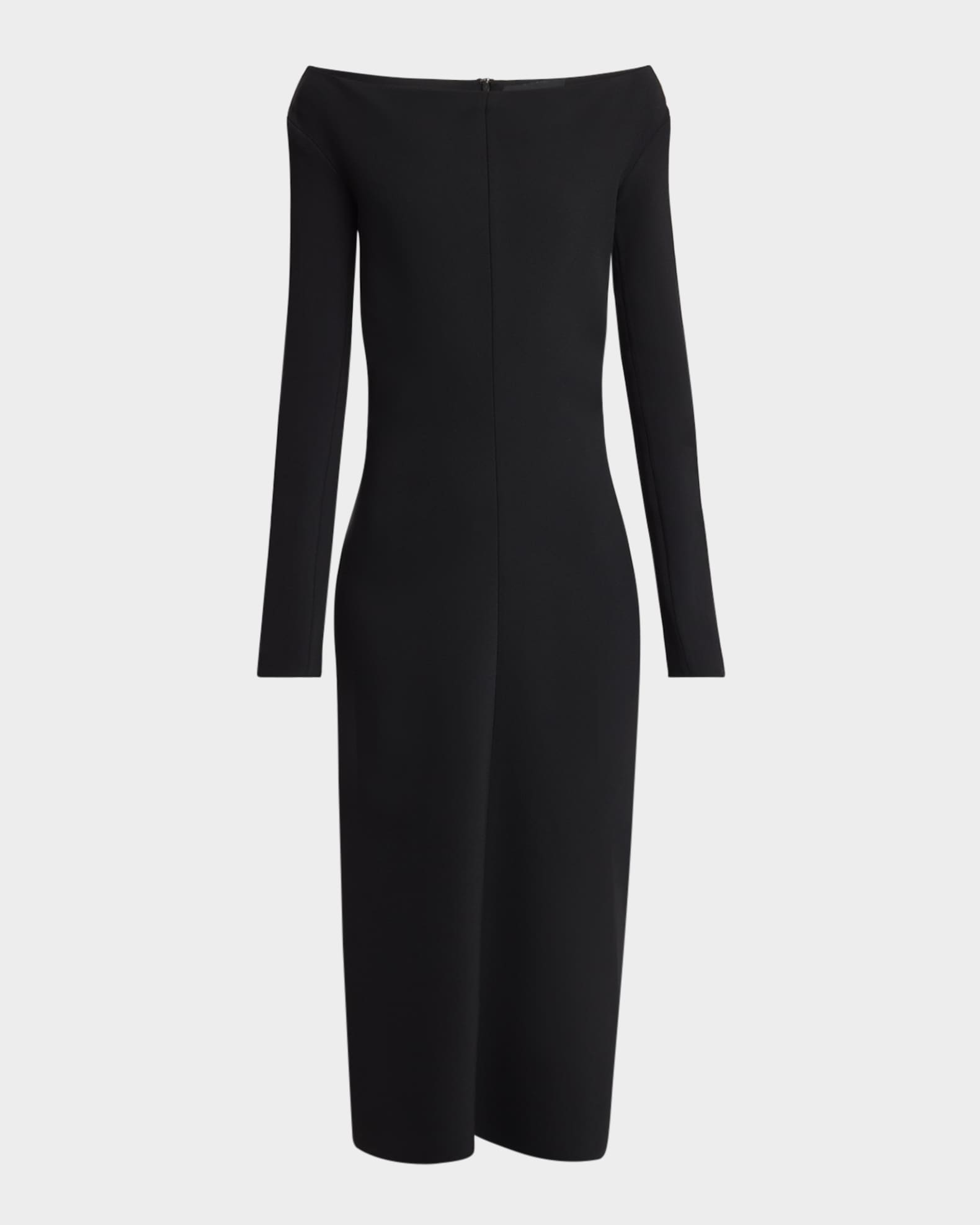 Yara Boat-Neck Bi-Stretch Suiting Dress 0