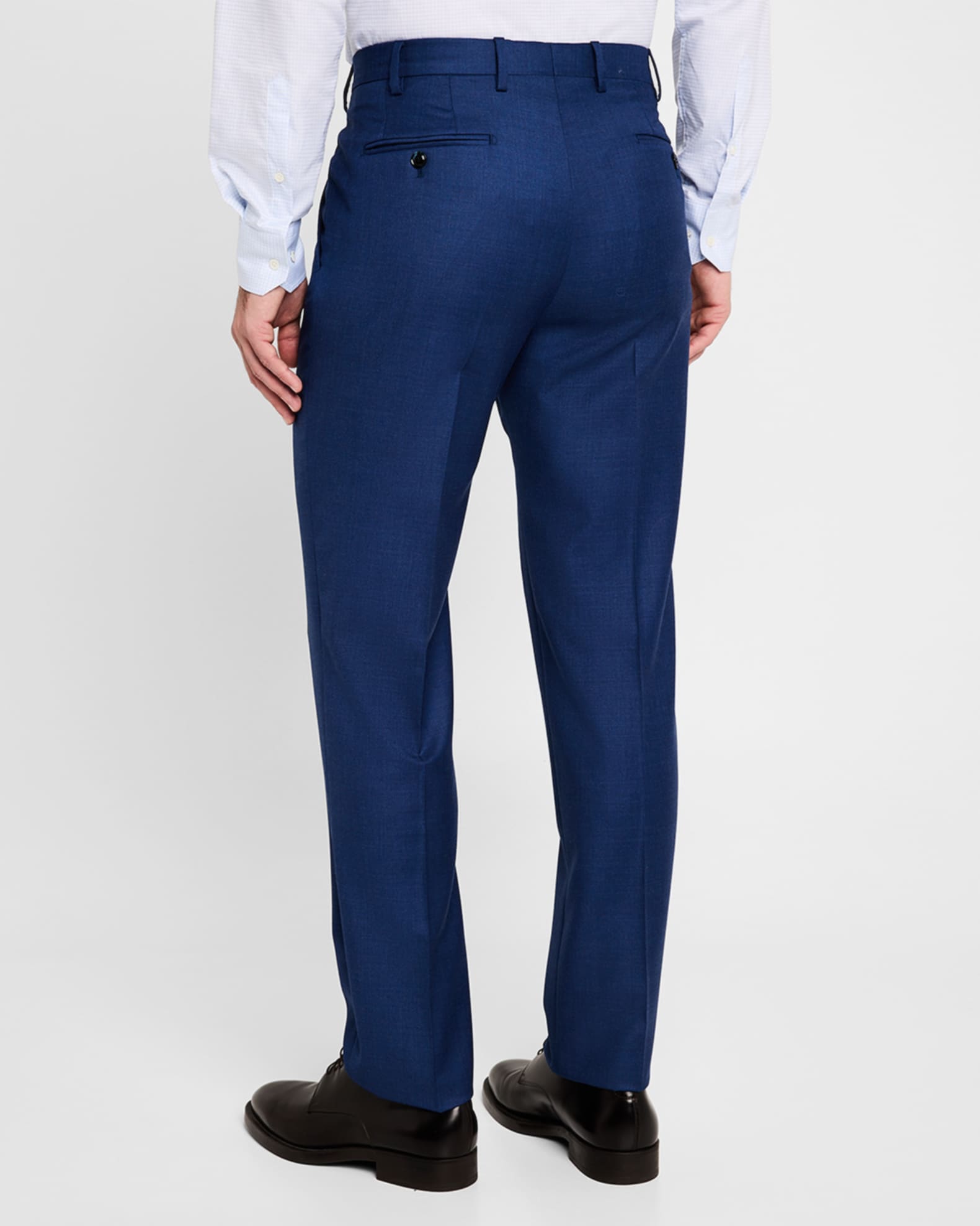 パンツ Giorgio Armani basic trousers Single-pleat jersey trousers with a flocked print and