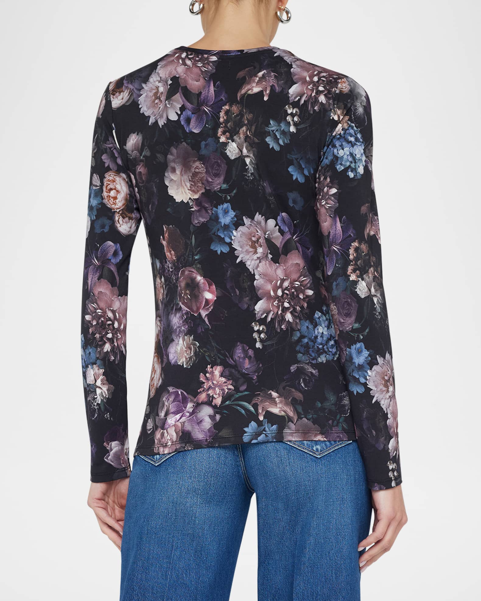 Tess Long-Sleeve Vintage Flower Tee 1