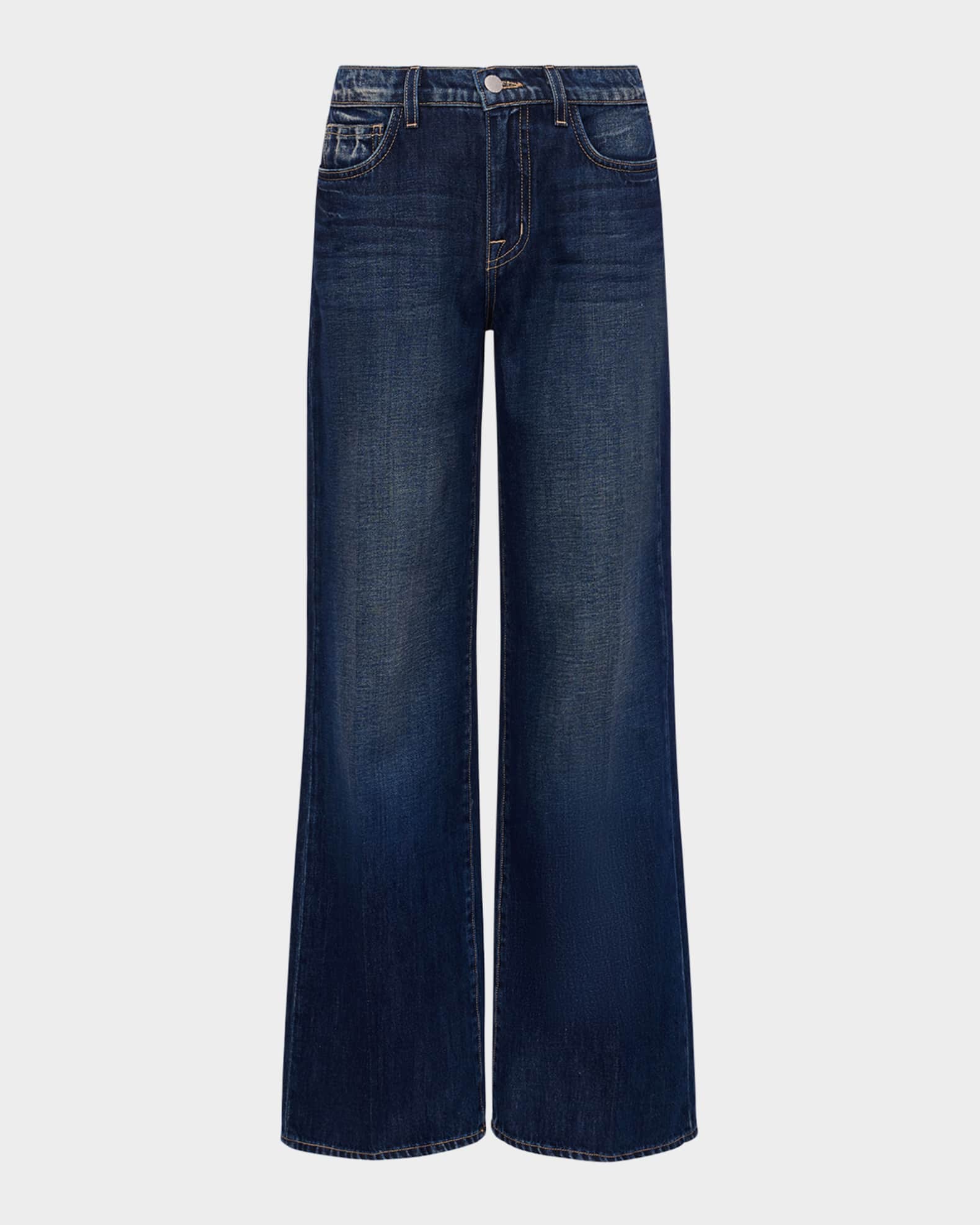 Alicent High-Rise Sneaker Wide-Leg Jeans 0