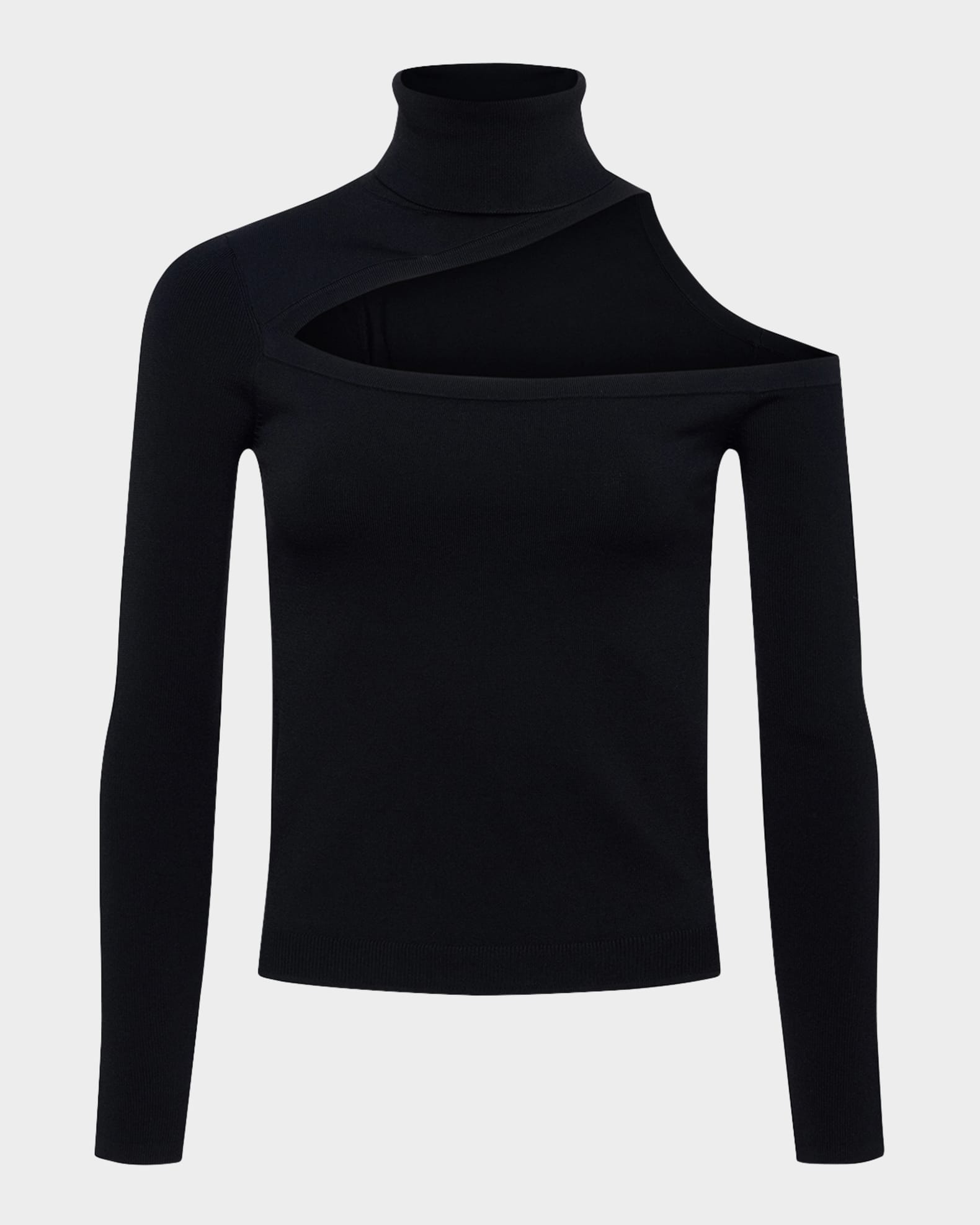 Azia Cut Out Turtleneck Top