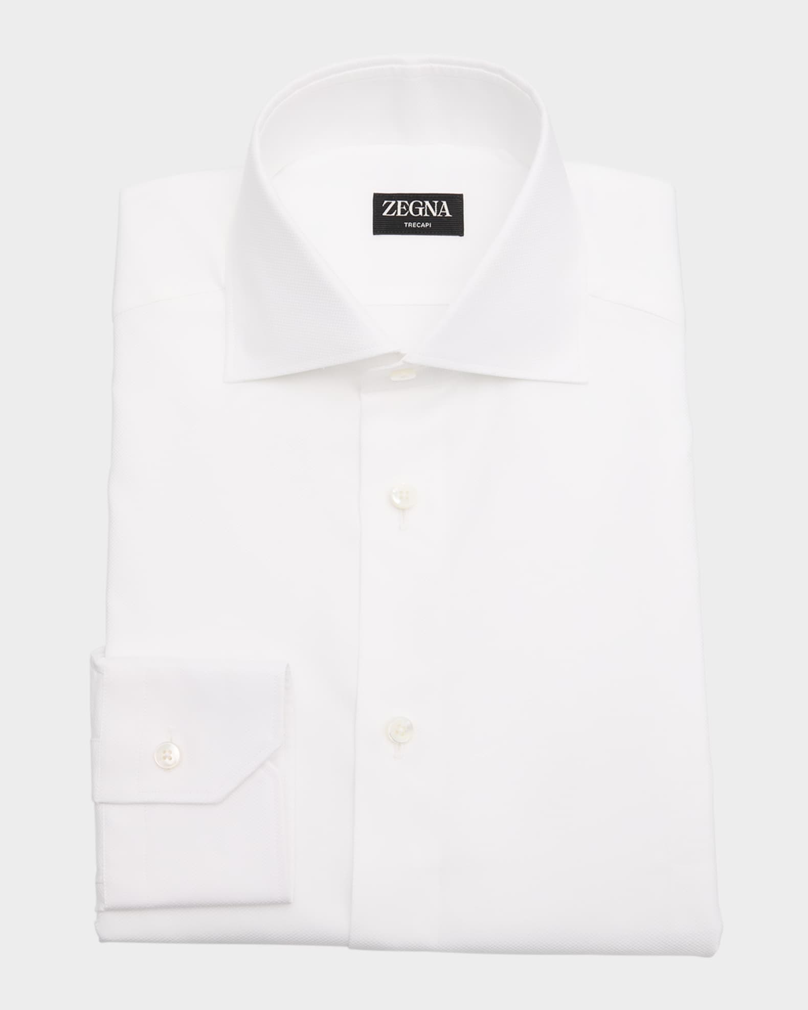 Men's Trecapi Cotton Oxford Sport Shirt 0