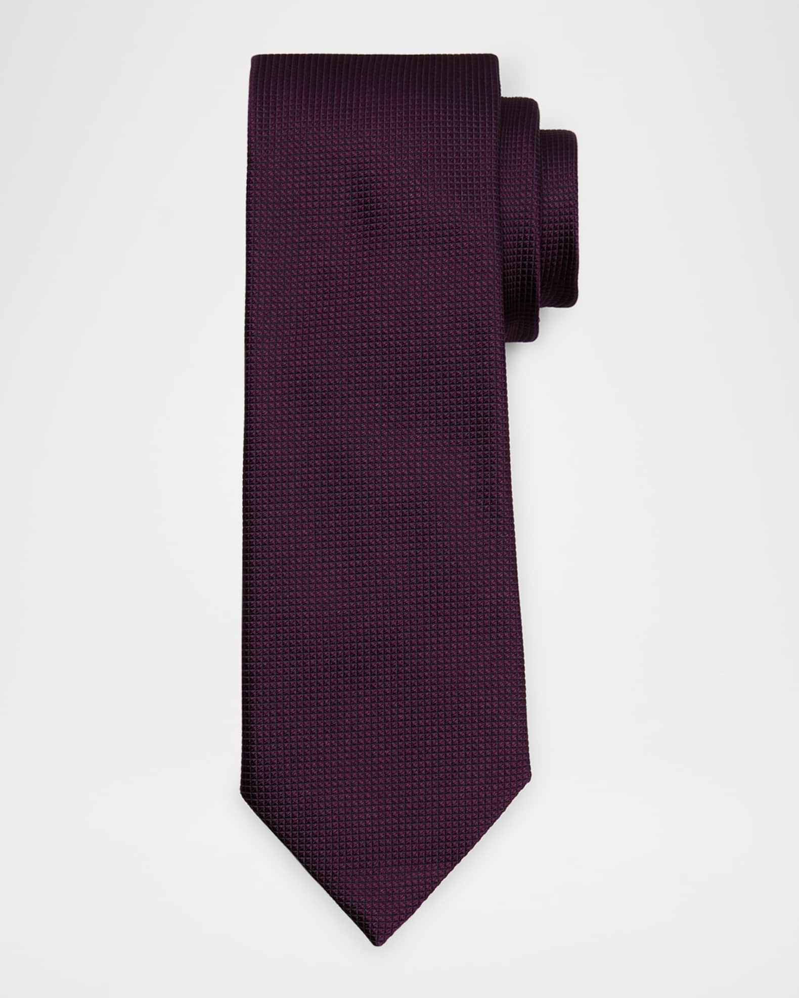 Men's Tonal Micro-Grid Tie 0