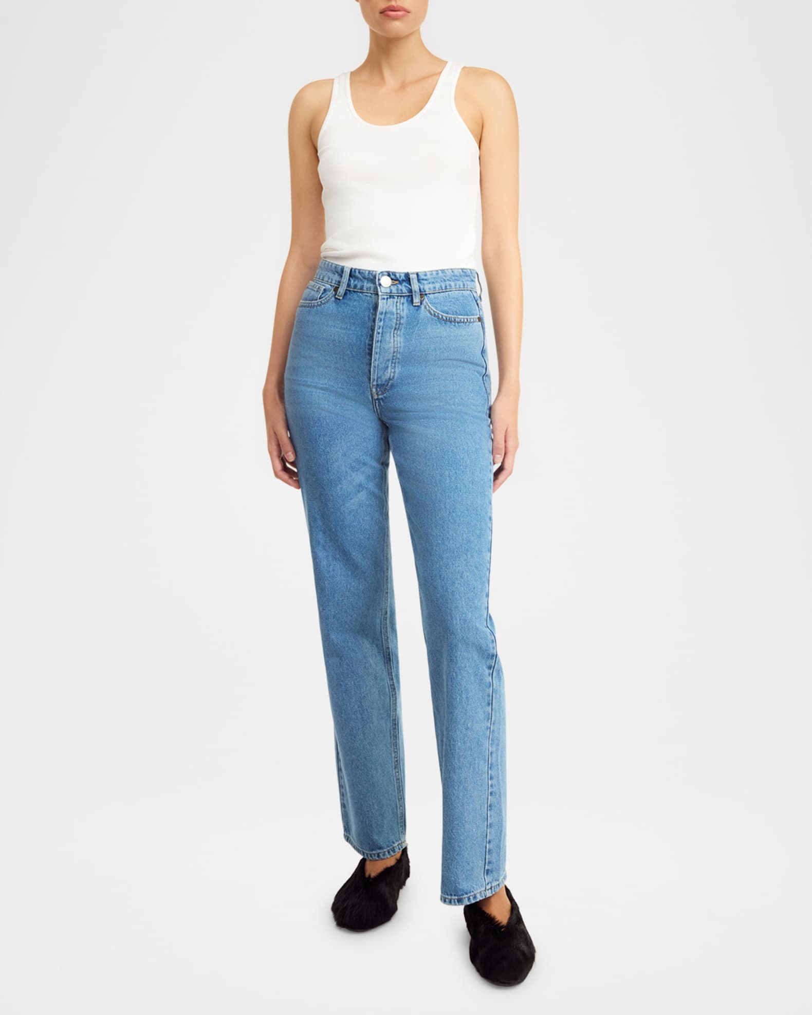 Milium High-Rise Straight Denim Jeans 1