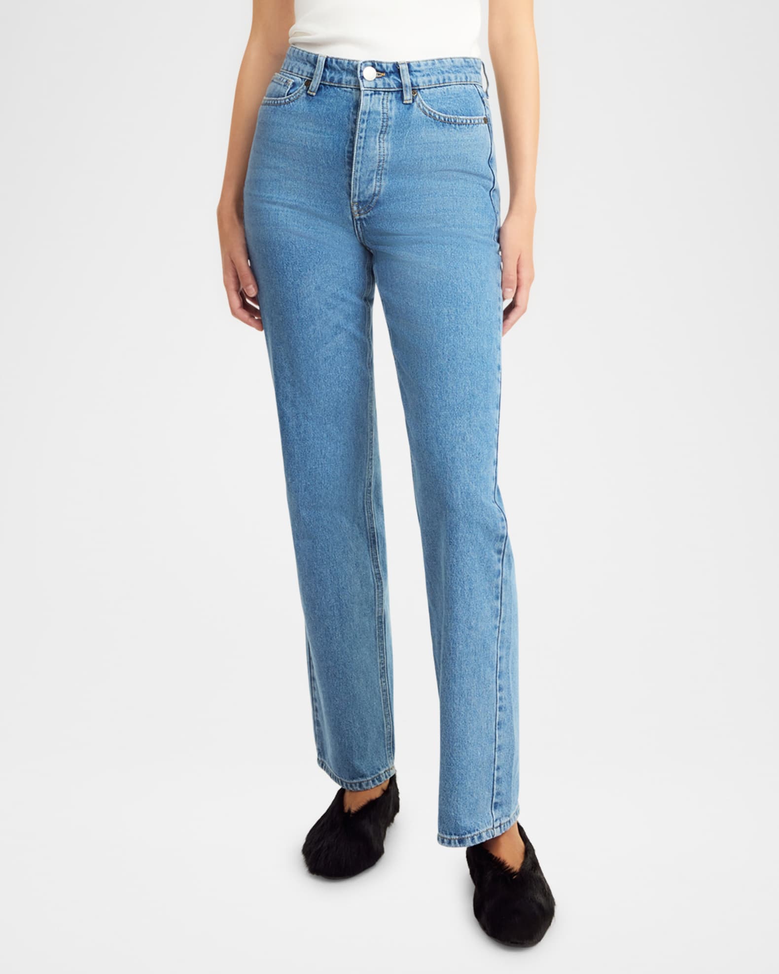 By Malene Birger Milium High-Rise Straight Denim Jeans