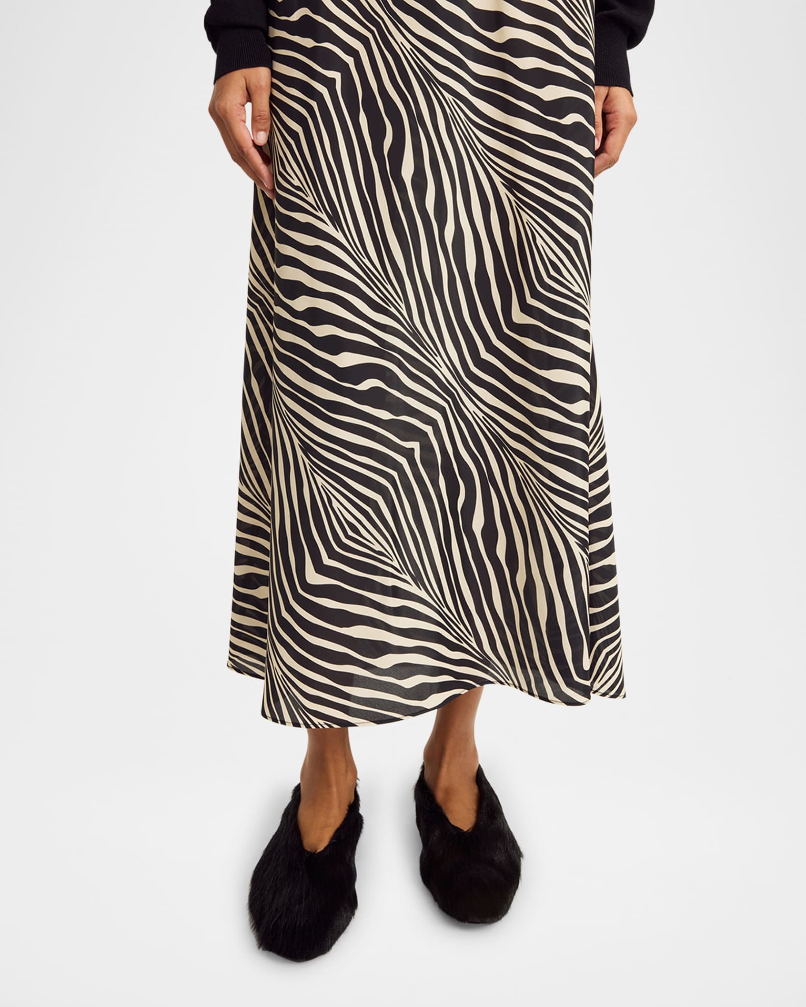 Zebra print maxi skirt cheap