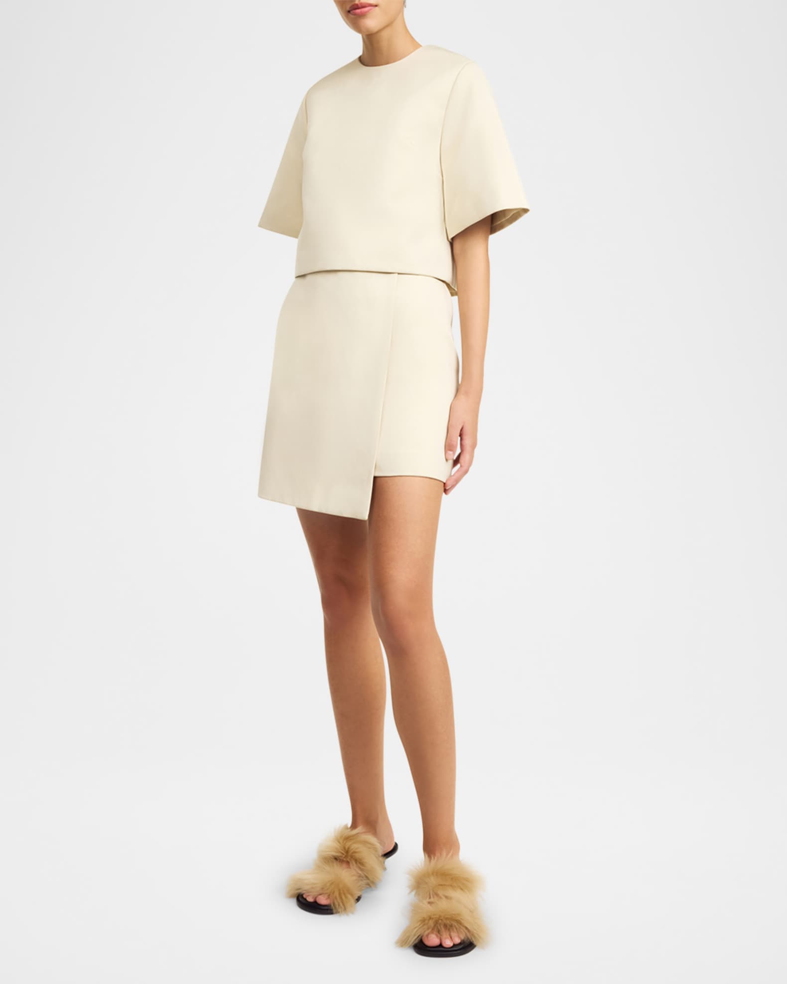 Raye Asymmetric A-Line Mini Skirt 1