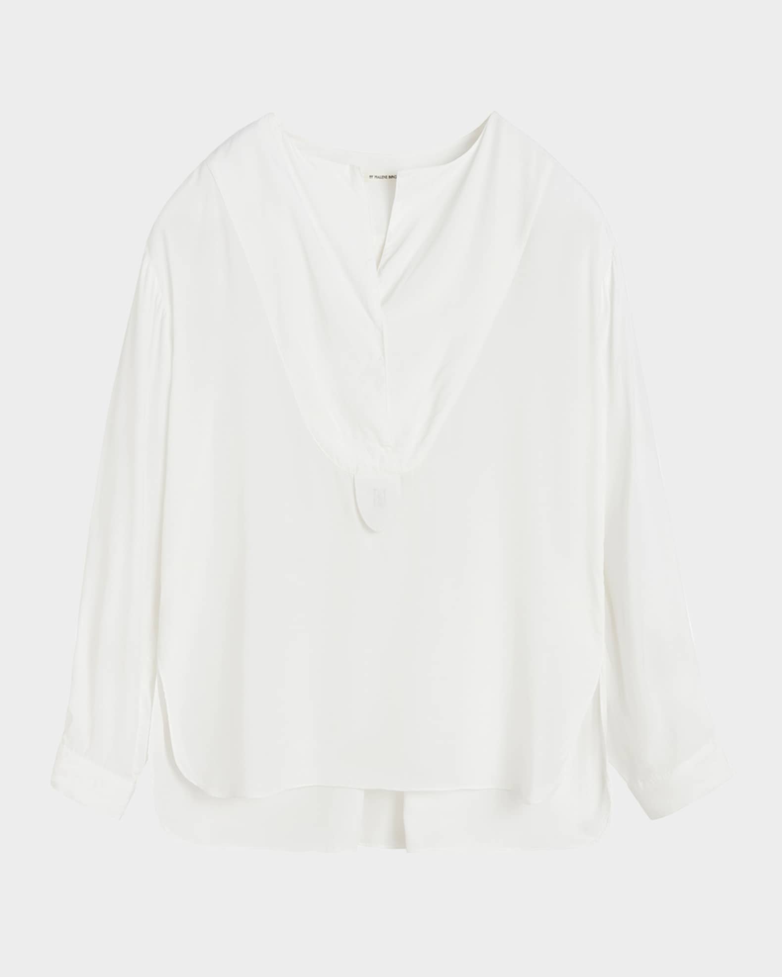 By Malene Birger Fayette Yoked High-Low Blouse | Neiman Marcus