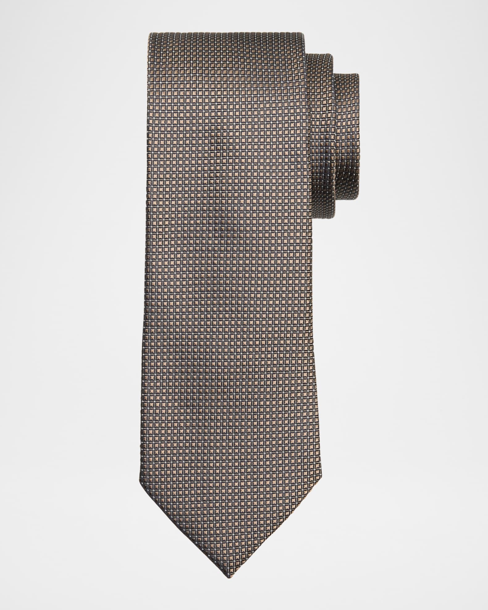 Men's Micro-Neat Silk Tie 0