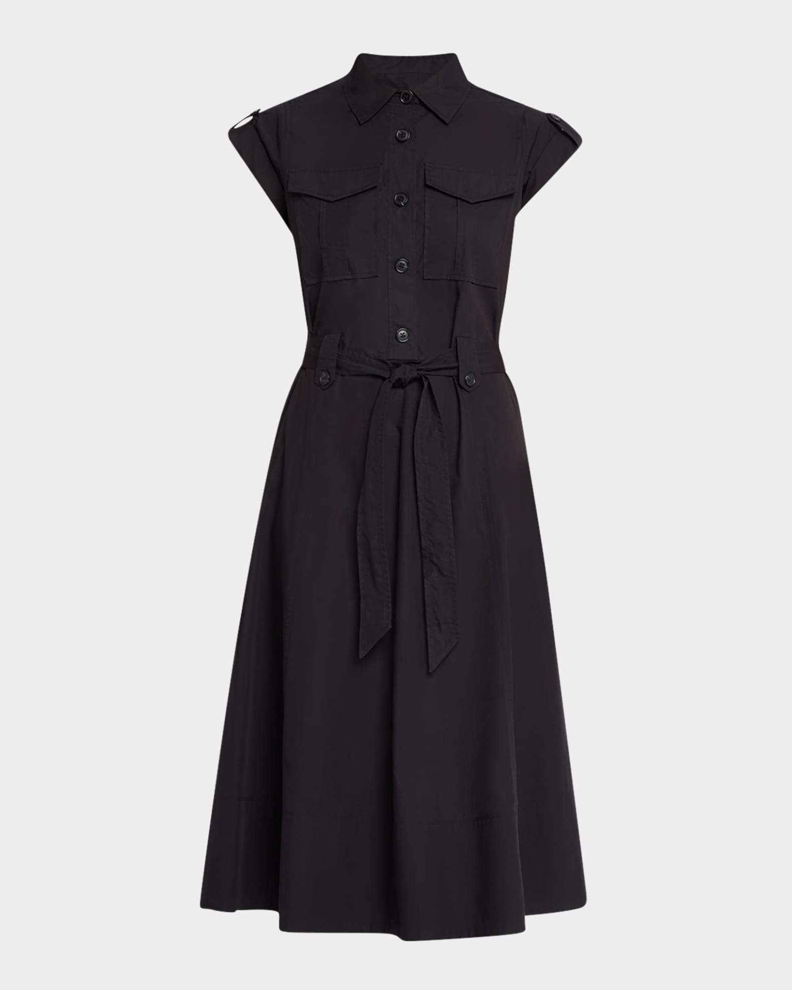 Kayla Belted Midi Shirtdress 0