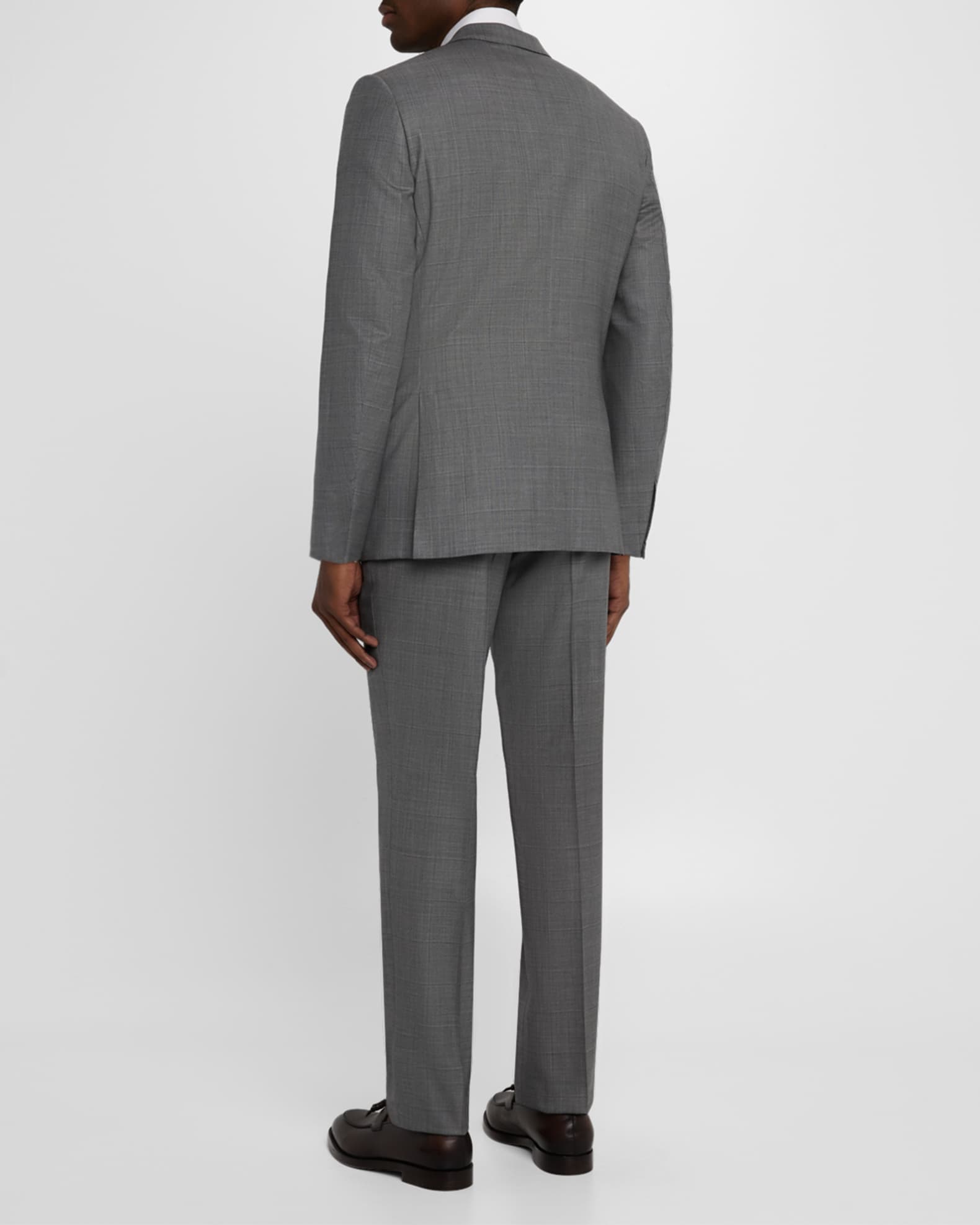 ZEGNA Men's Windowpane Couture Suit | Neiman Marcus